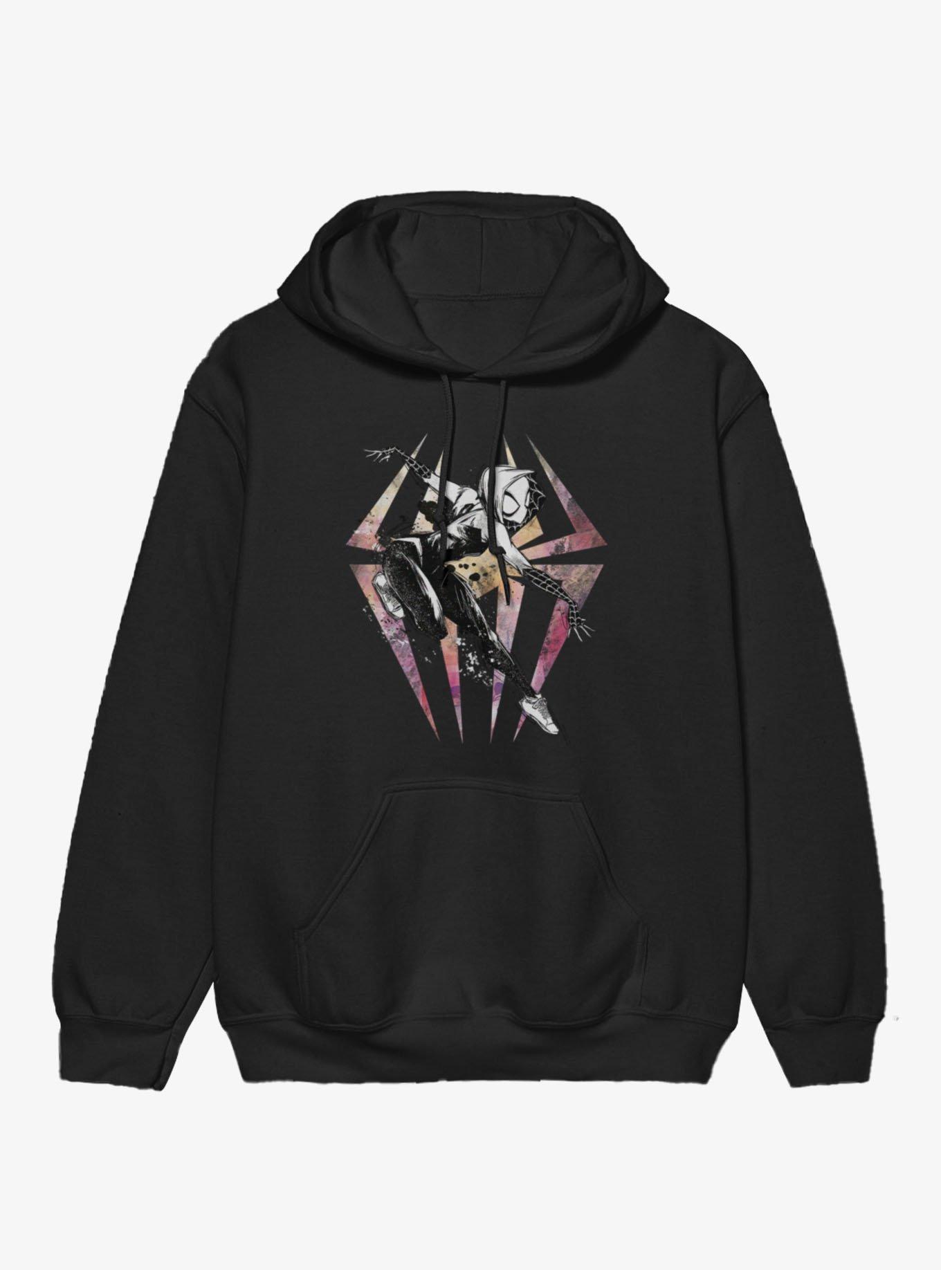 Marvel Spider Gwen Watercolor Logo Hoodie Her Universe Exclusive, , hi-res