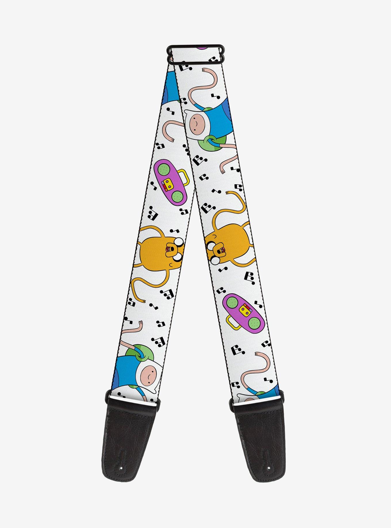 Adventure Time Finn and Jake Long Arms Dancing Pose Guitar Strap, , hi-res