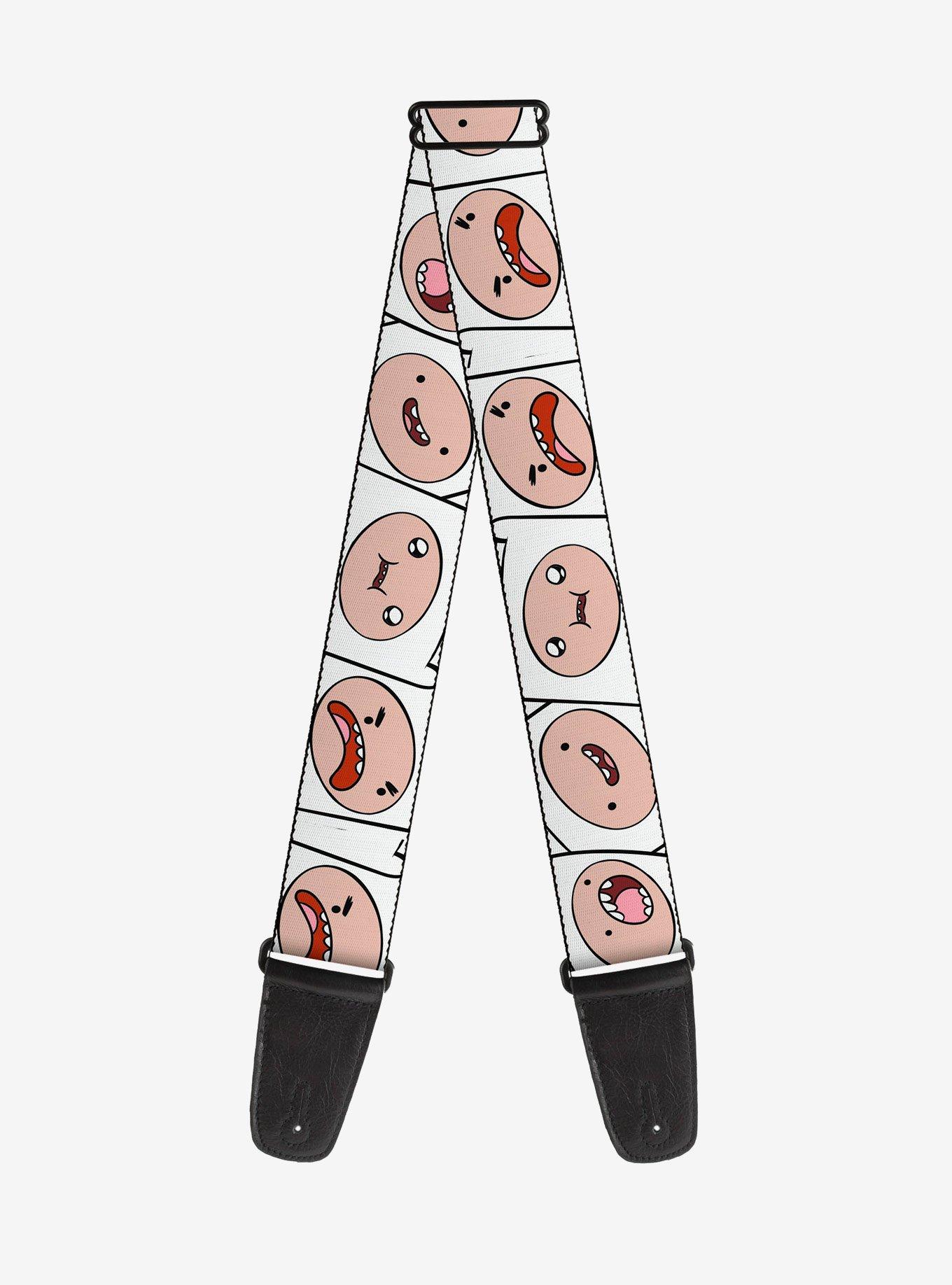 Adventure Time Finn Expression Blocks Guitar Strap, , hi-res