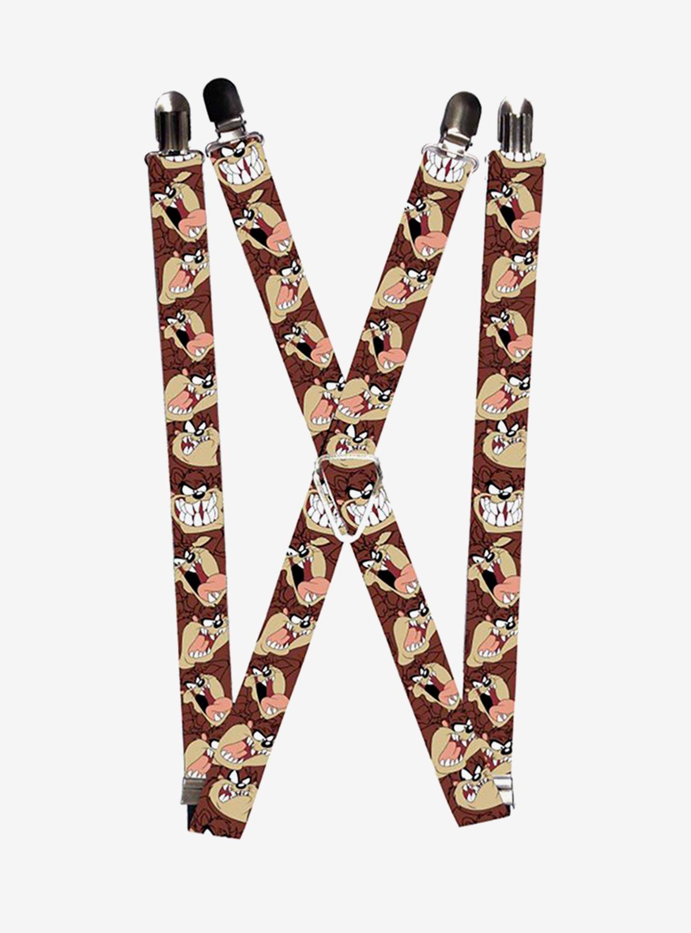 Looney Tunes Tasmanian Devil Expressions Suspenders, , hi-res