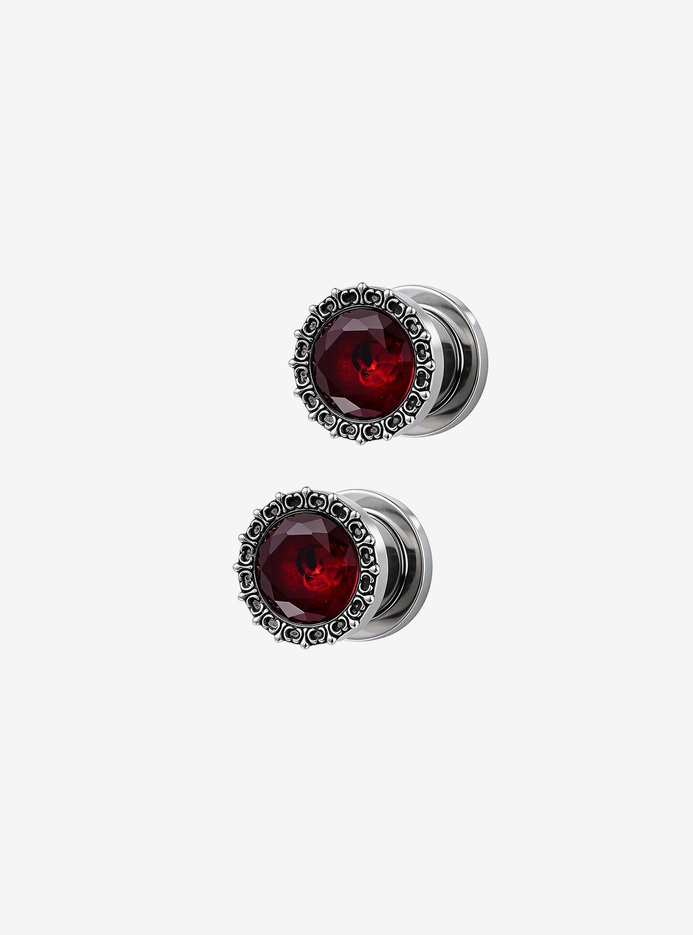 Steel Red Gem Flare Plug 2 Pack, , hi-res