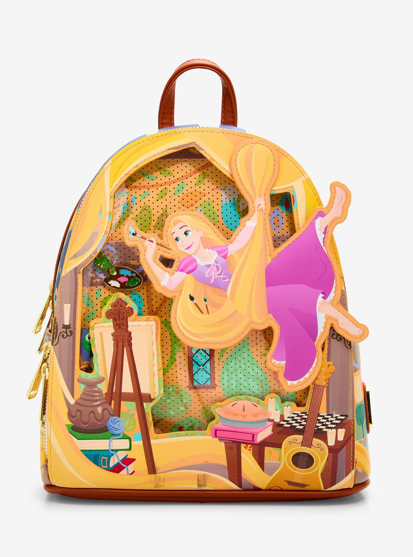 Loungefly Disney Tangled Rapunzel Glow-In-The-Dark Swinging Mini Backpack, , hi-res