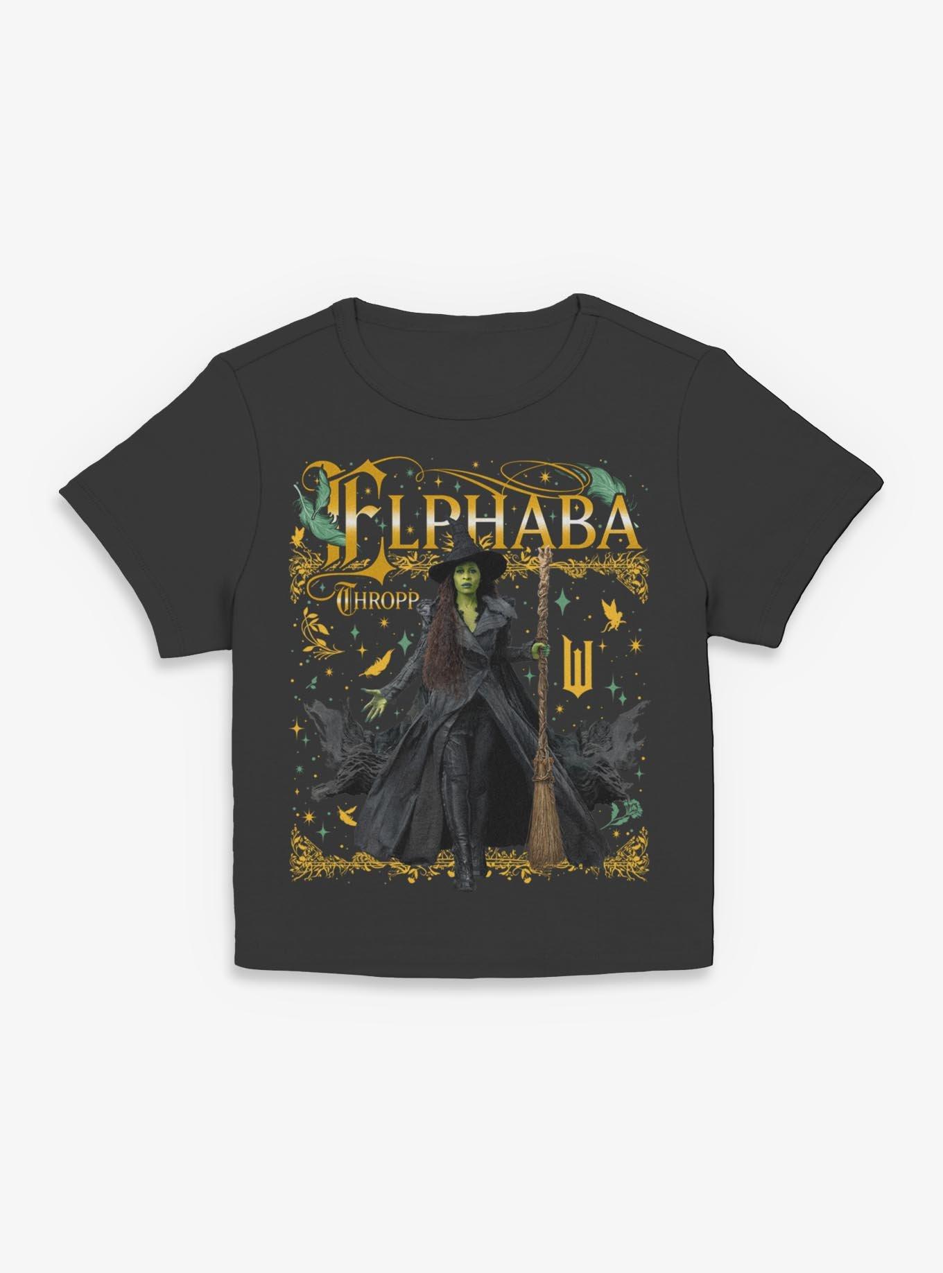 Wicked: For Good Elphaba Thropp Ornate Portrait Womens Baby T-Shirt BoxLunch Exclusive, , hi-res