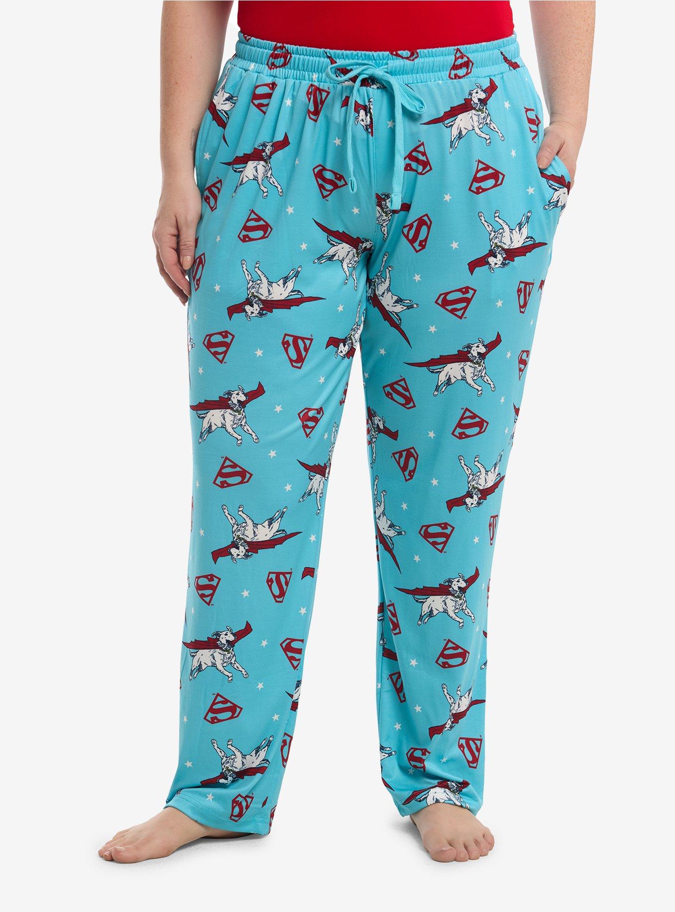 DC Comics Supergirl Krypto Pajama Pants Plus Size, , hi-res
