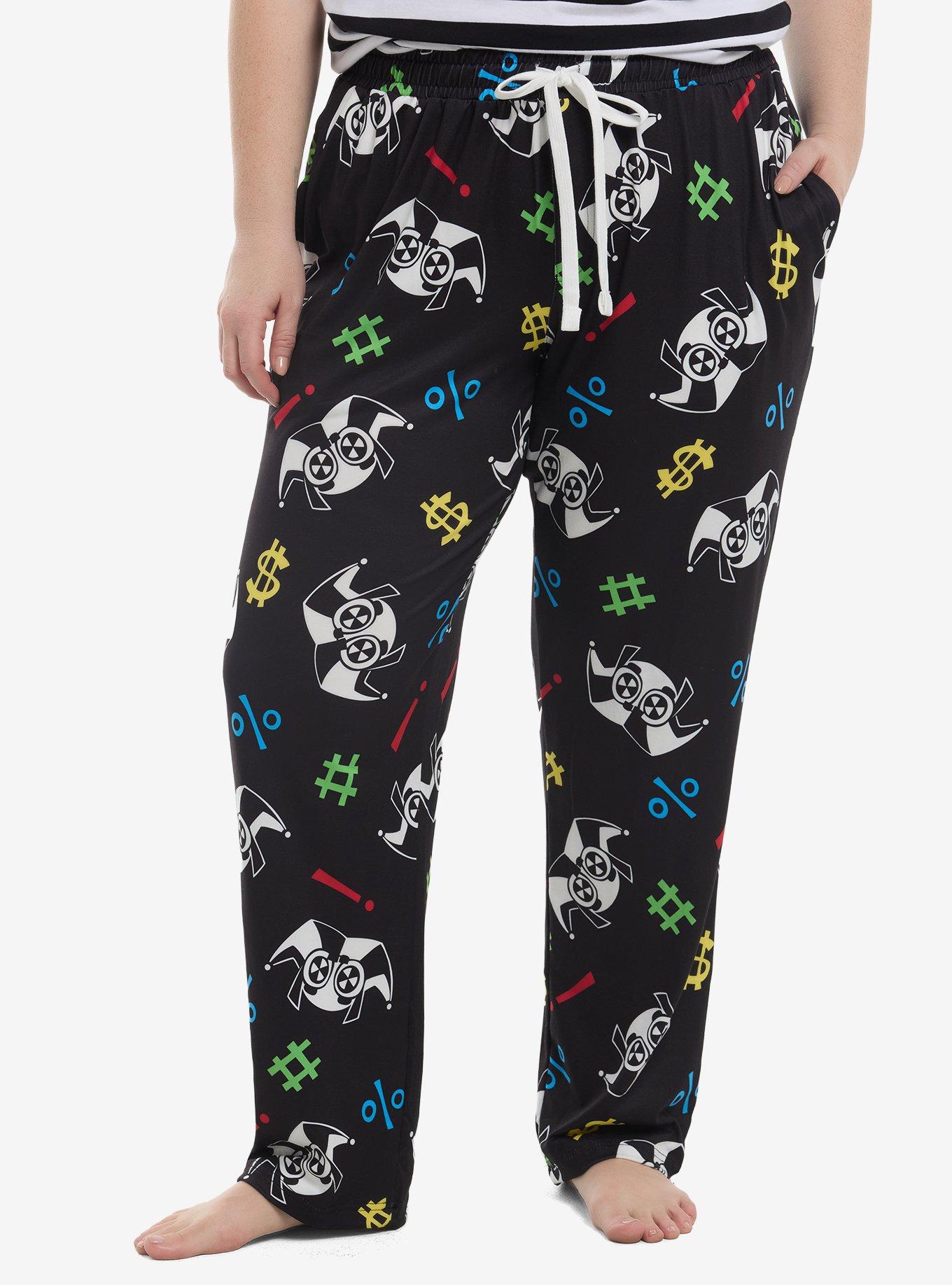 The Amazing Digital Circus Pomni Icons Pajama Pants Plus Size
