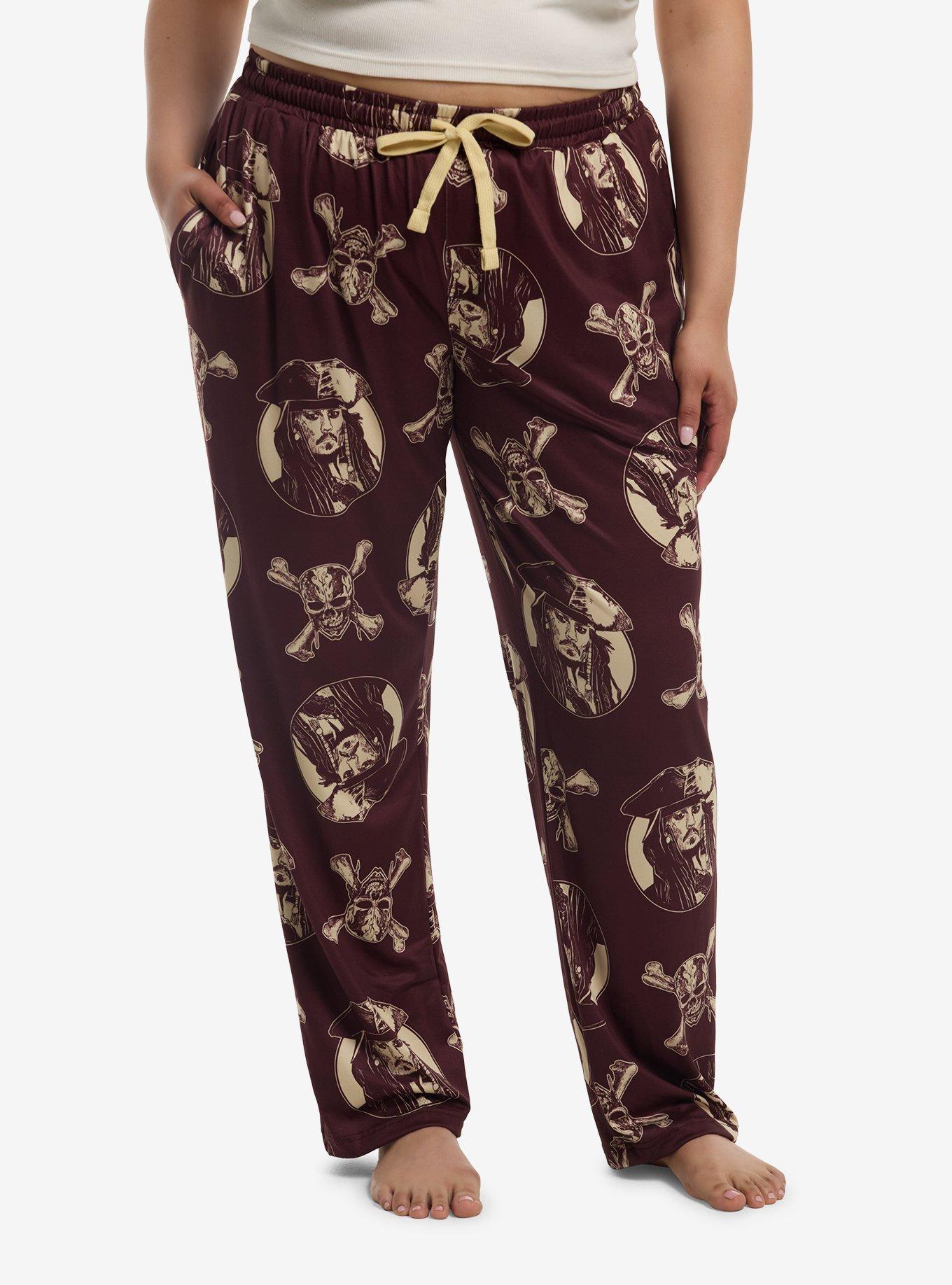 Disney Pirates Of The Caribbean Jack Sparrow Pajama Pants Plus Size