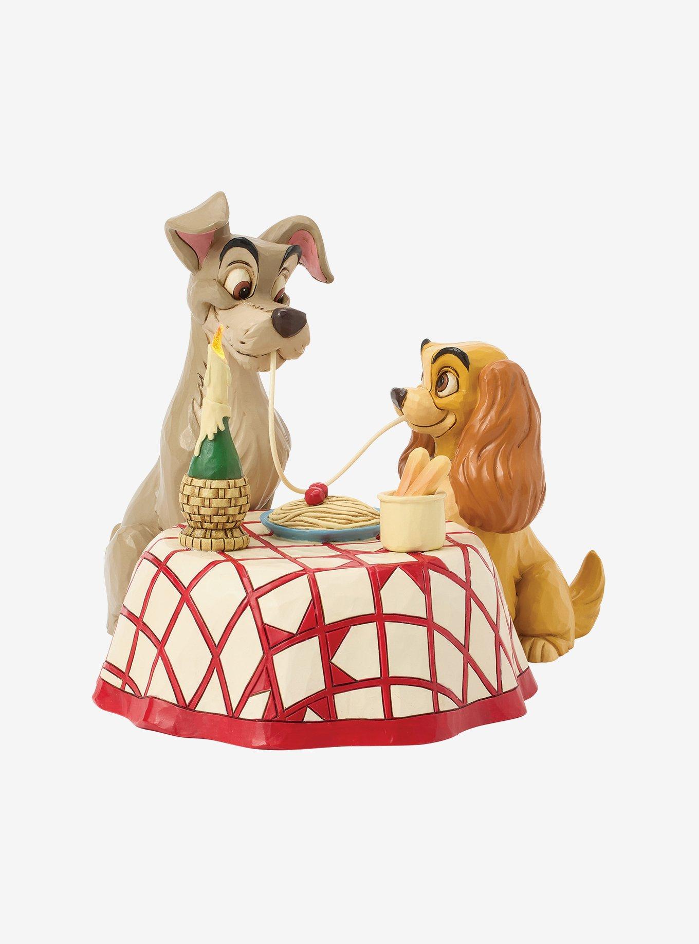 Disney Jim Shore Traditions Lady & Tramp Spaghetti Scene Figurine , , hi-res