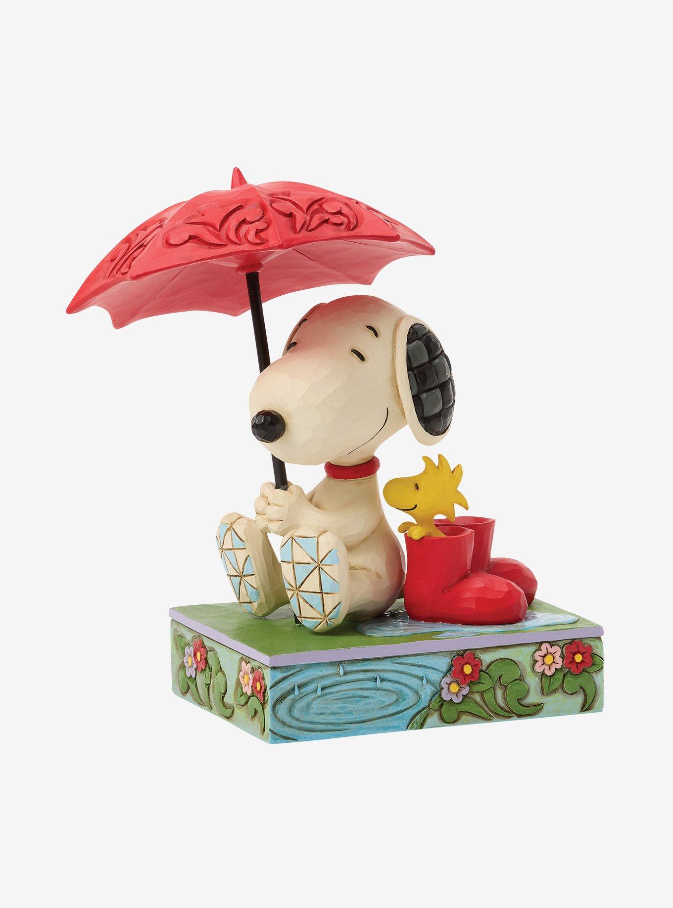 Jim Shore Peanuts Snoopy Holding Umbrella Figurine , , hi-res