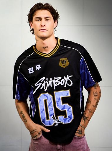 KPop Demon Hunters Saja Boys Jinu Football Jersey - BoxLunch