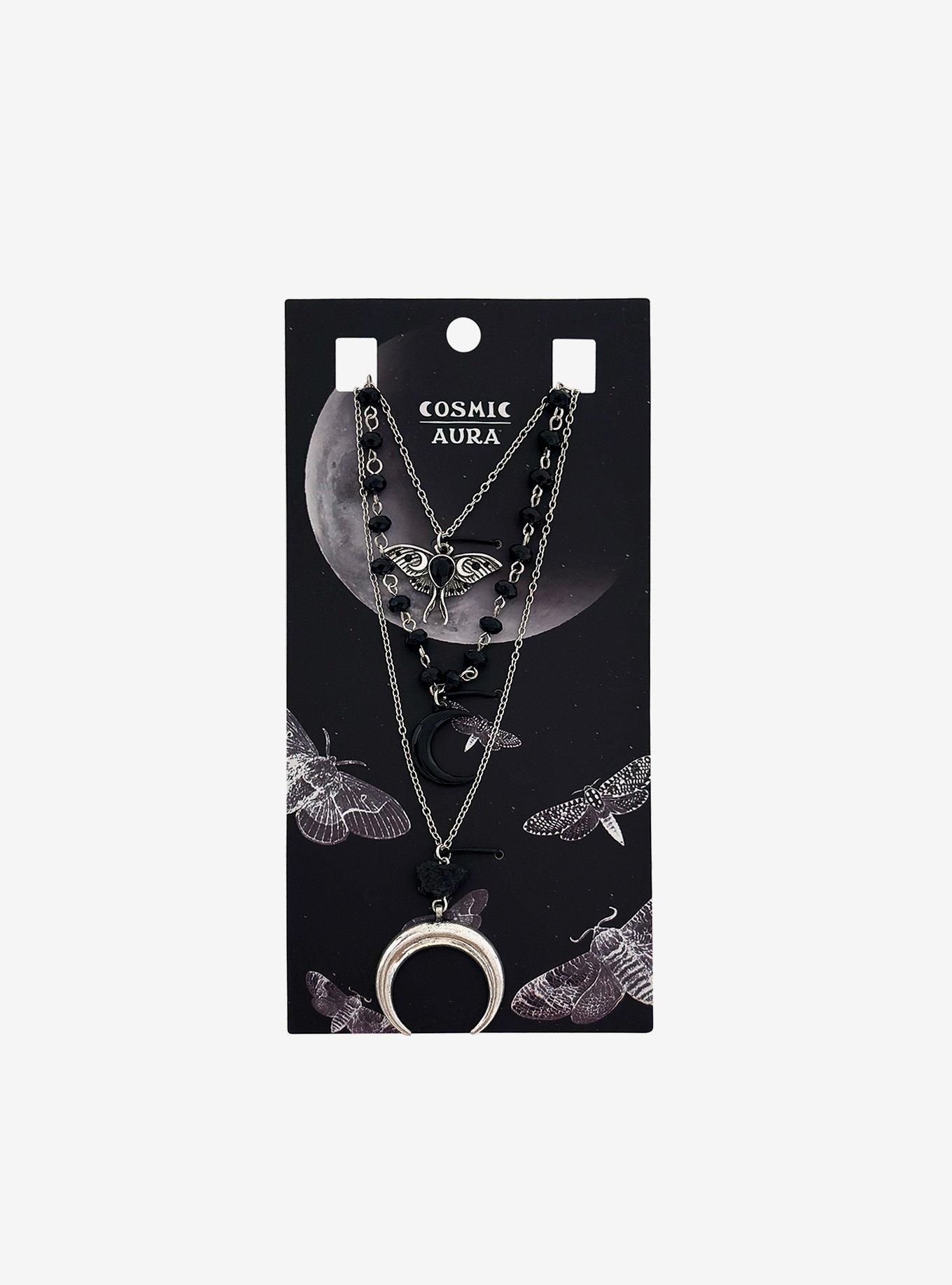 Cosmic Aura Lunar Moth Necklace Set, , hi-res