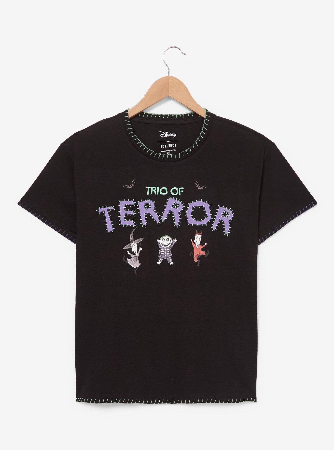 Disney The Nightmare Before Christmas Trio of Terror Embroidered Women's Plus Size T-Shirt - BoxLunch Exclusive, , hi-res