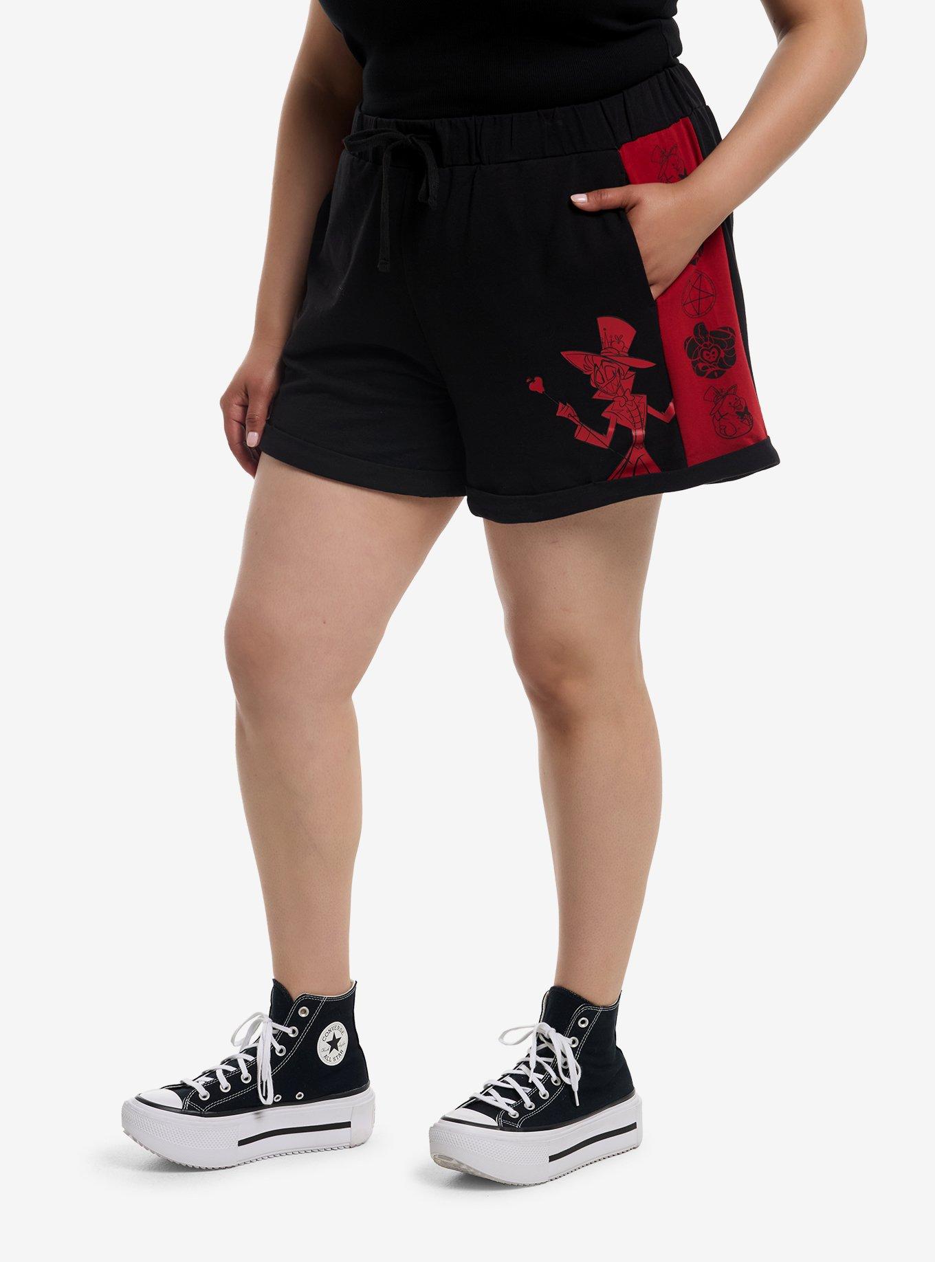 Hazbin Hotel Lucifer Icons Lounge Shorts Plus Size, , hi-res