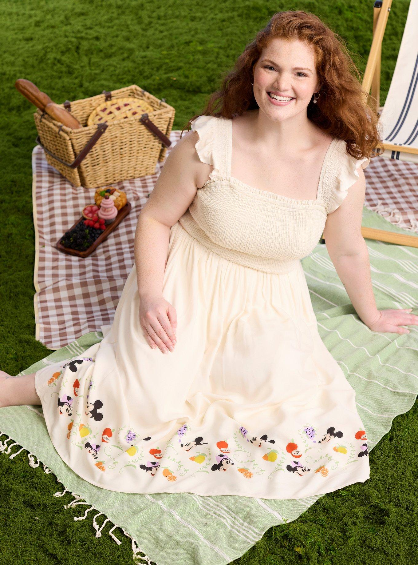 Disney Mickey & Minnie Fruits Plus Size Midi Tank Dress Her Universe Exclusive, , hi-res