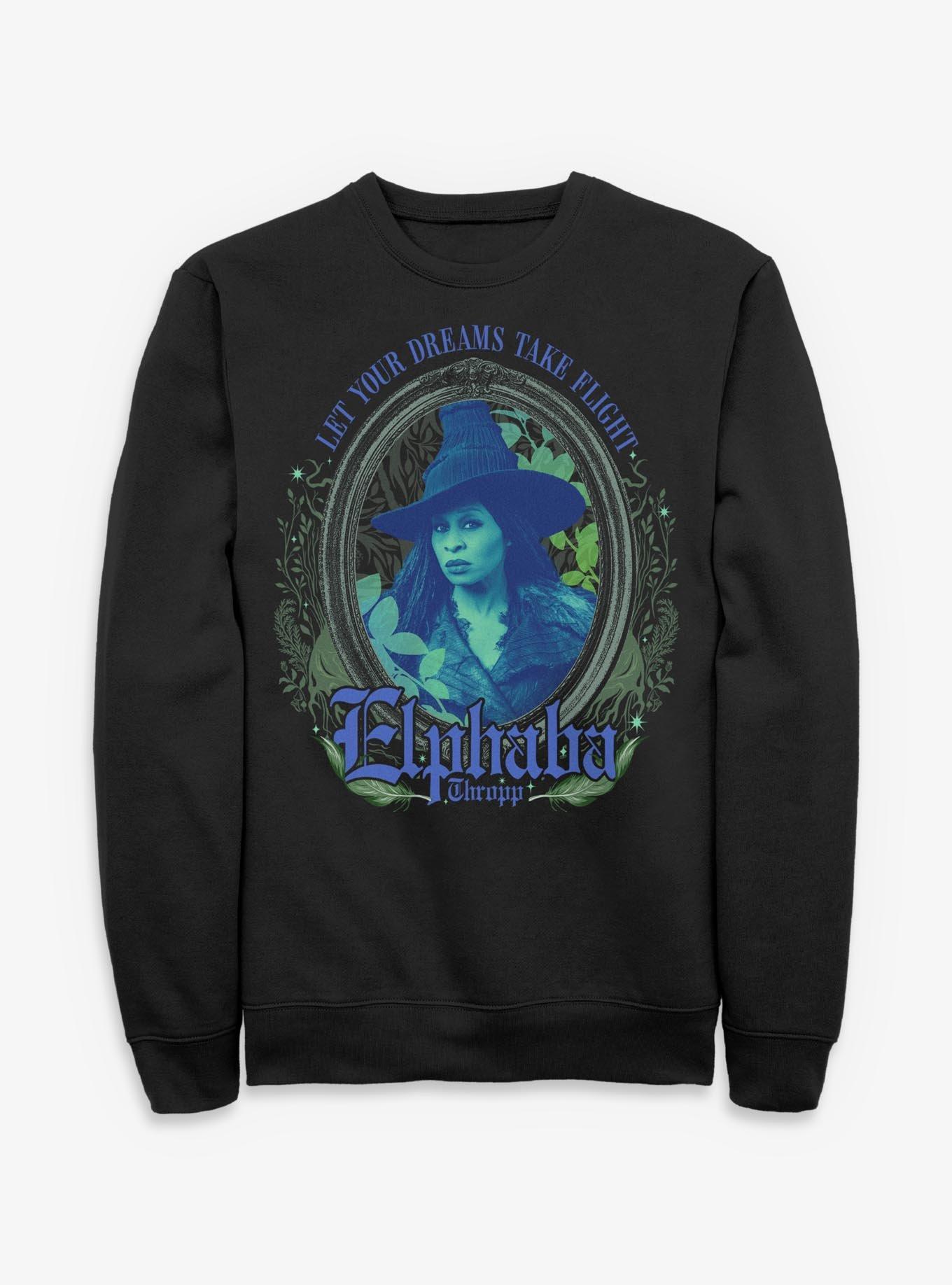 Wicked: For Good Elphaba Dreams Take Flight Sweatshirt Hot Topic Exclusive, , hi-res