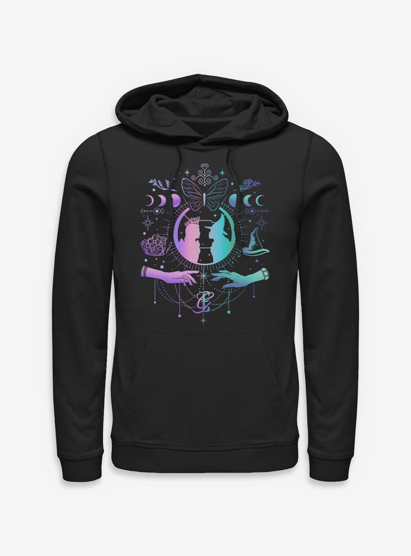NULL Wicked: For Good Glinda & Elphaba Moon & Stars Hoodie Hot Topic Exclusive