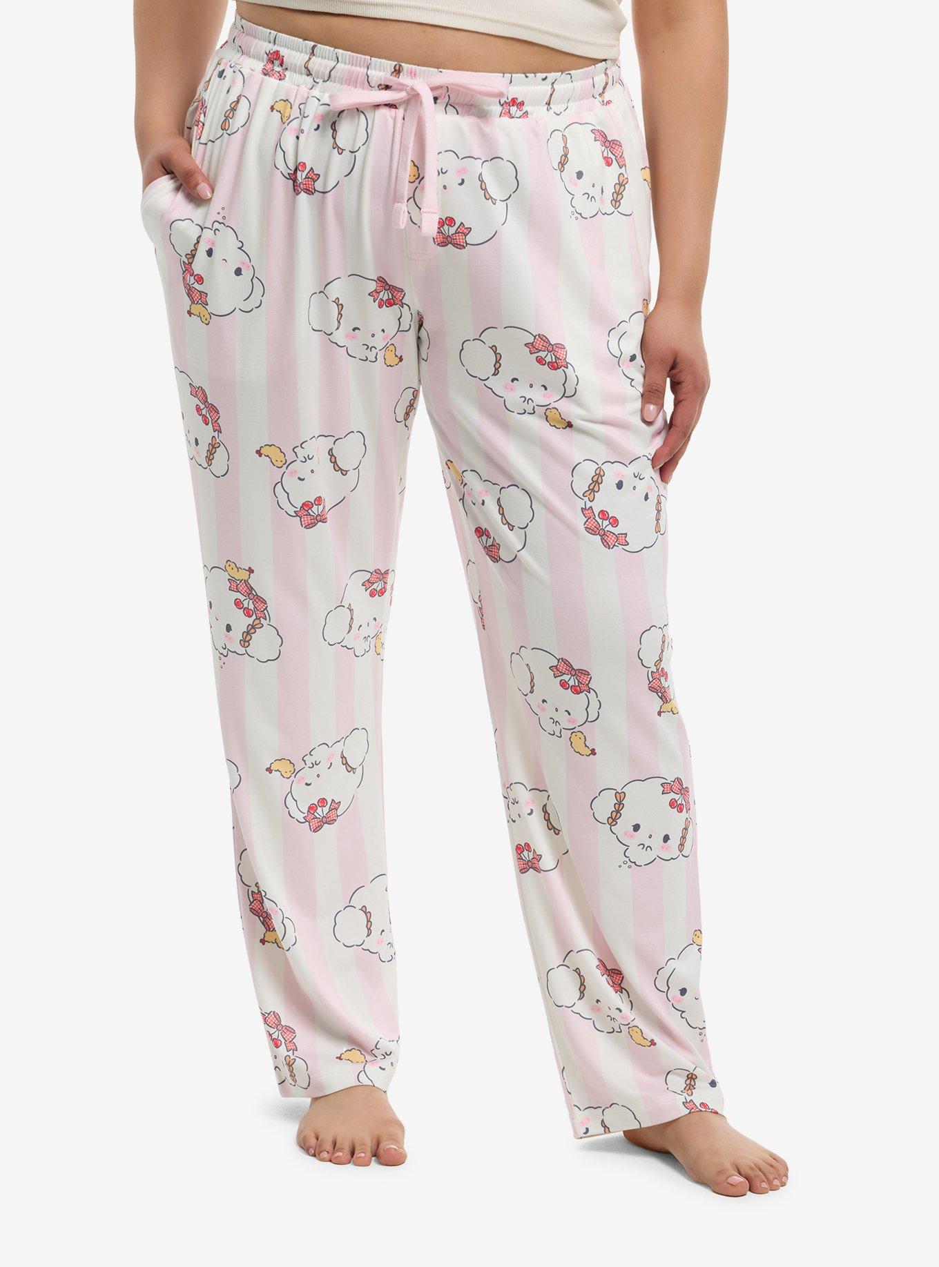 Cogimyun Stripe Pajama Pants Plus Size, , hi-res