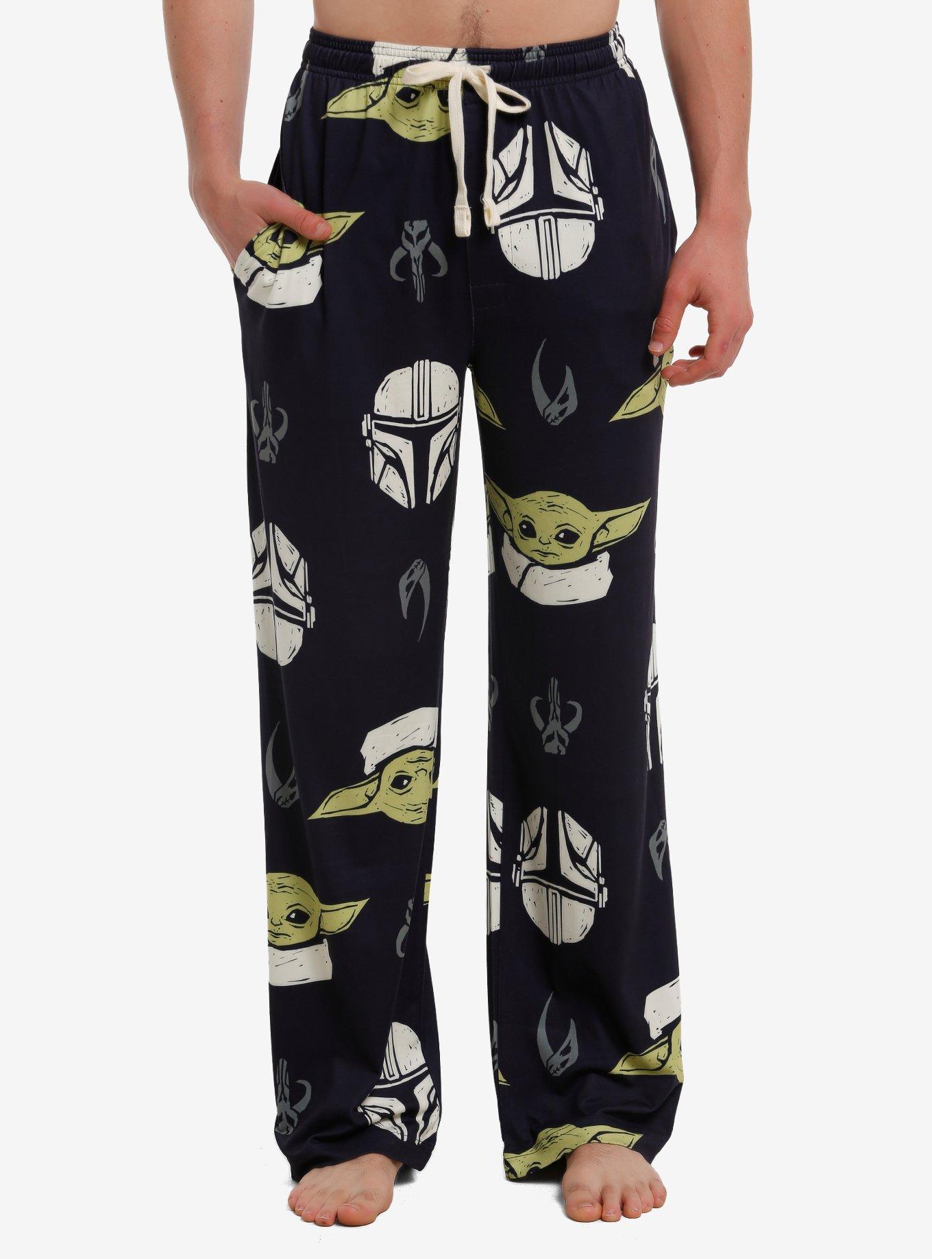 Star Wars The Mandalorian Grogu & Din Djarin Pajama Pants, , hi-res