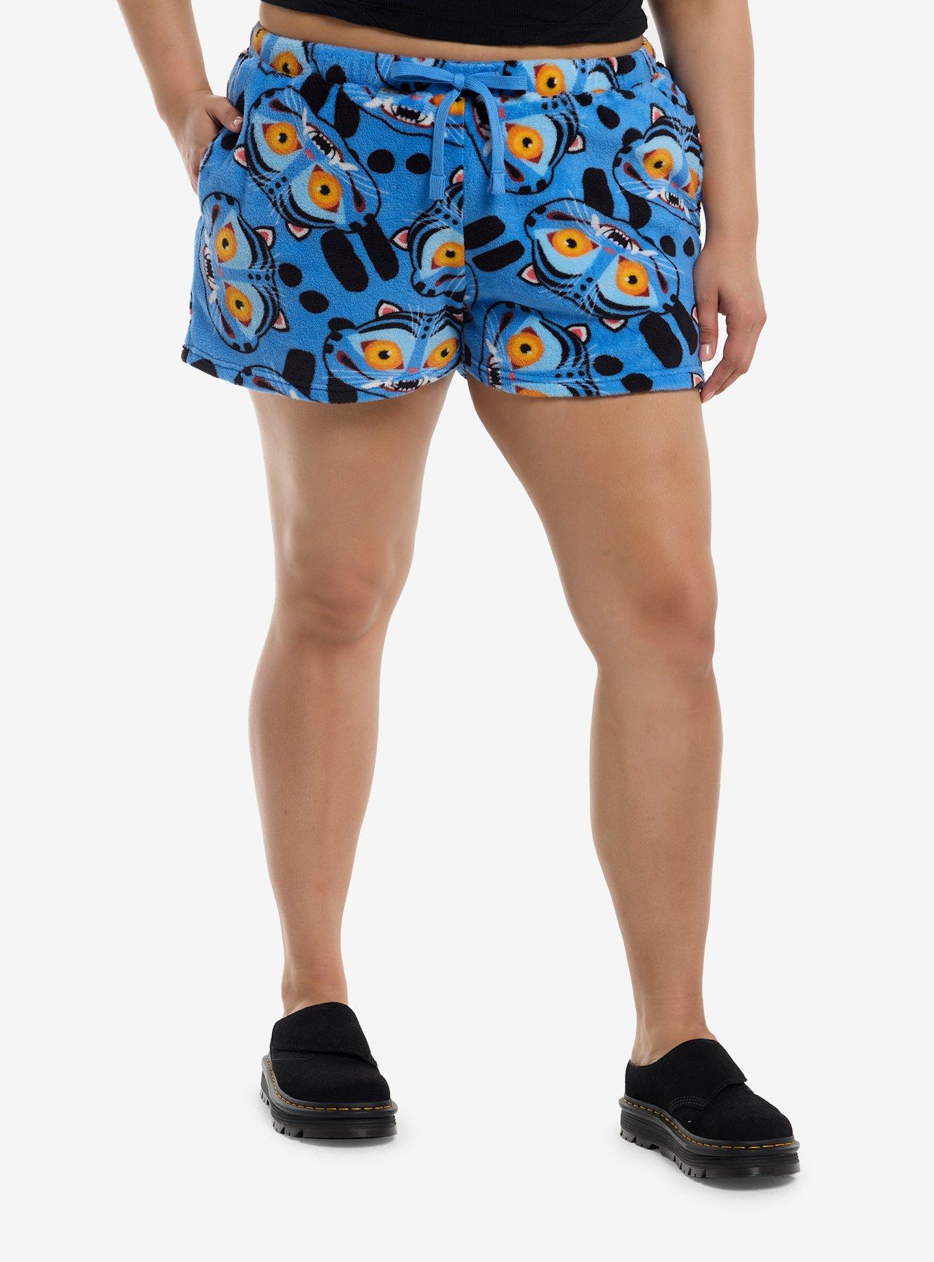 KPop Demon Hunters Derpy Plush Lounge Shorts Plus Size, , hi-res
