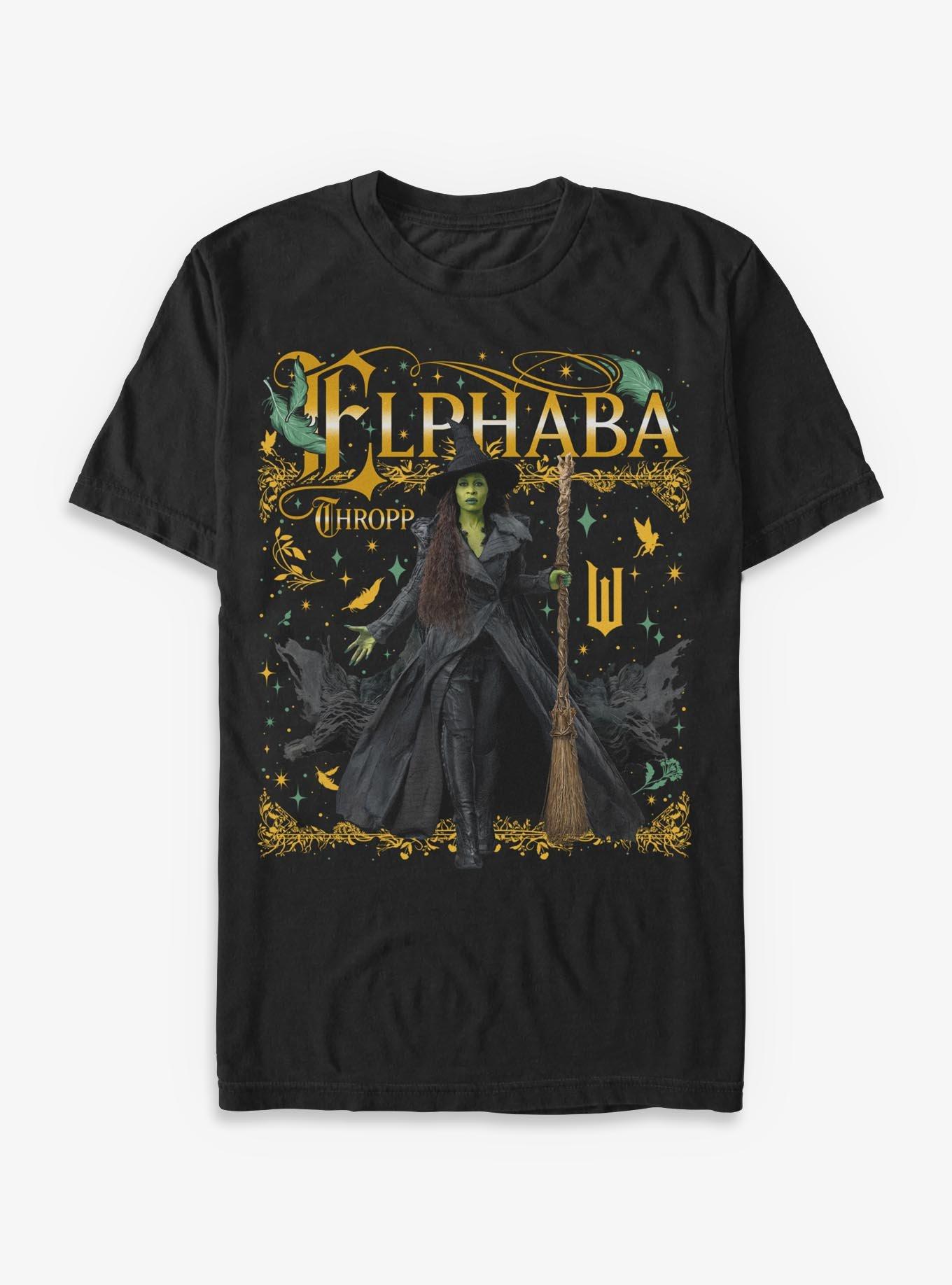 Wicked: For Good Elphaba Thropp Ornate Portrait T-Shirt BoxLunch Exclusive, , hi-res
