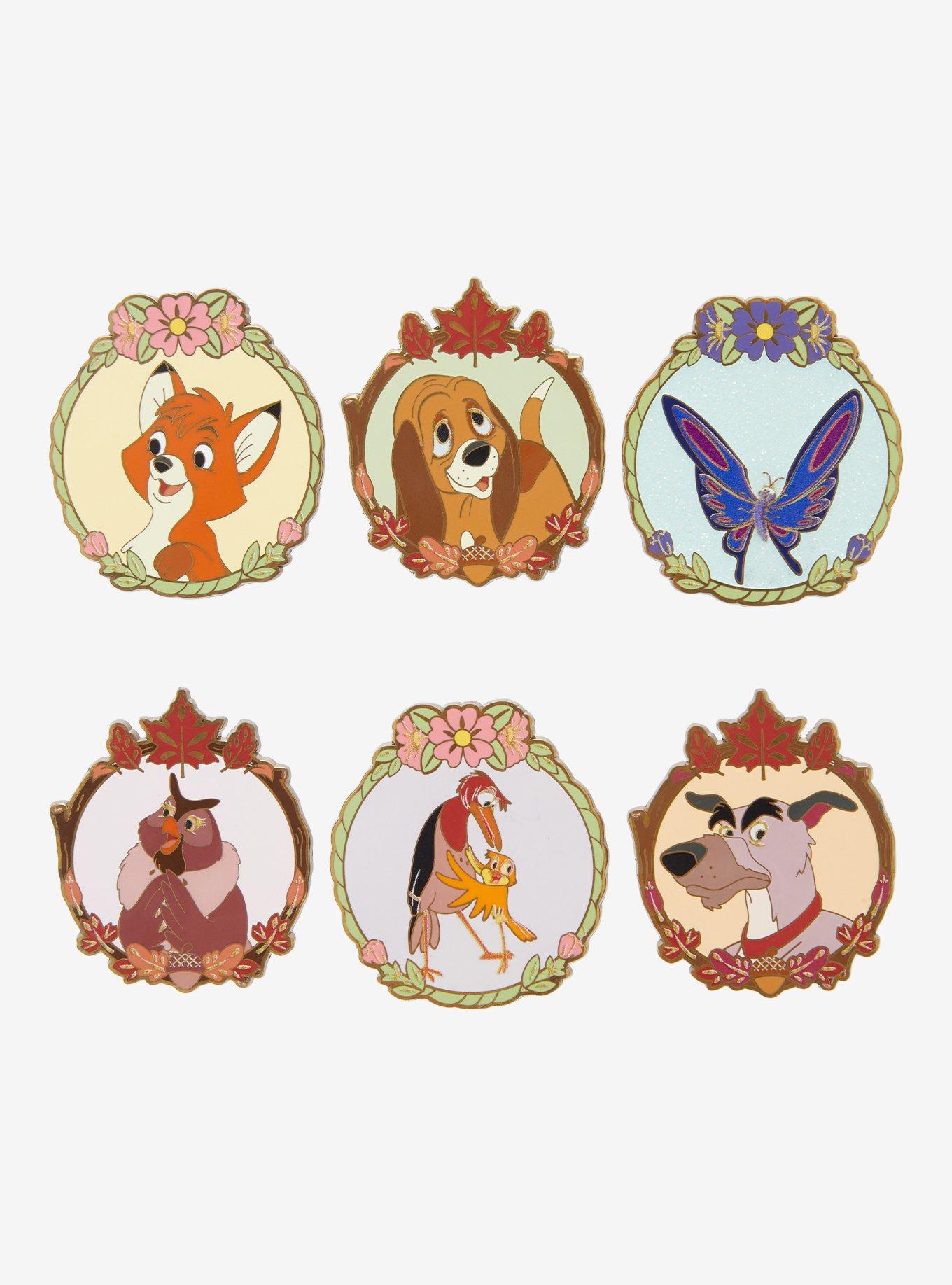 Loungefly Disney The Fox And The Hound Character Frame Blind Box Enamel Pin, , hi-res