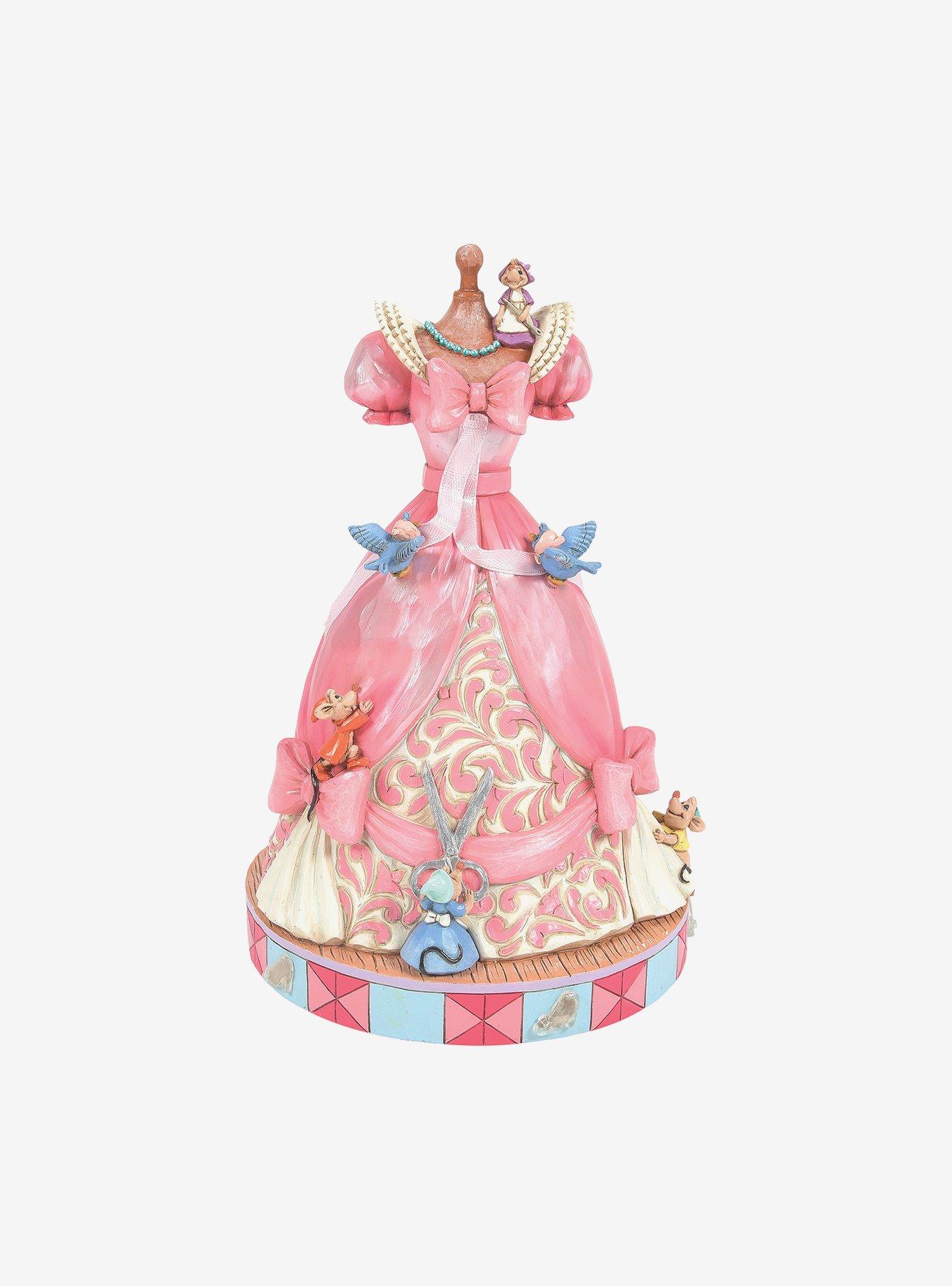 Disney Jim Shore Traditions Cinderella's Pink Dress Musical Figurine , , hi-res