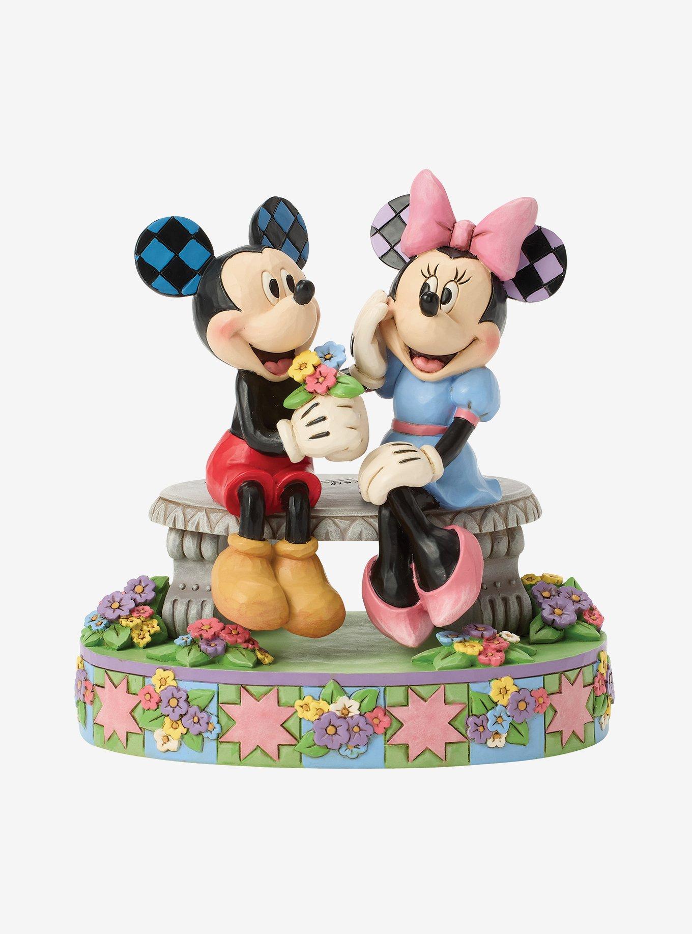 Disney Jim Shore Traditions Mickey Minnie on Bench Figurine , , hi-res