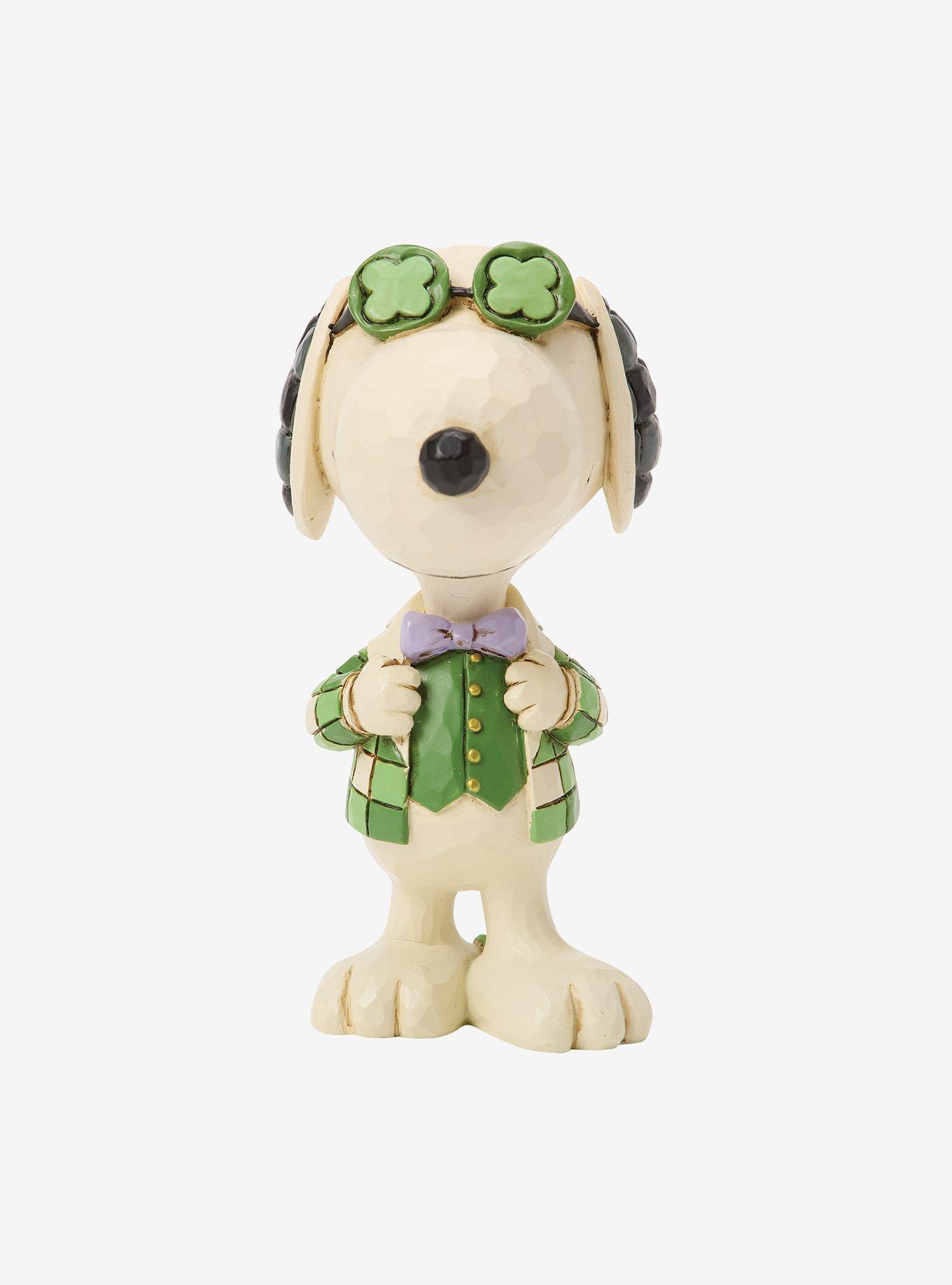 Jim Shore Peanuts Mini Snoopy in Plaid Figurine