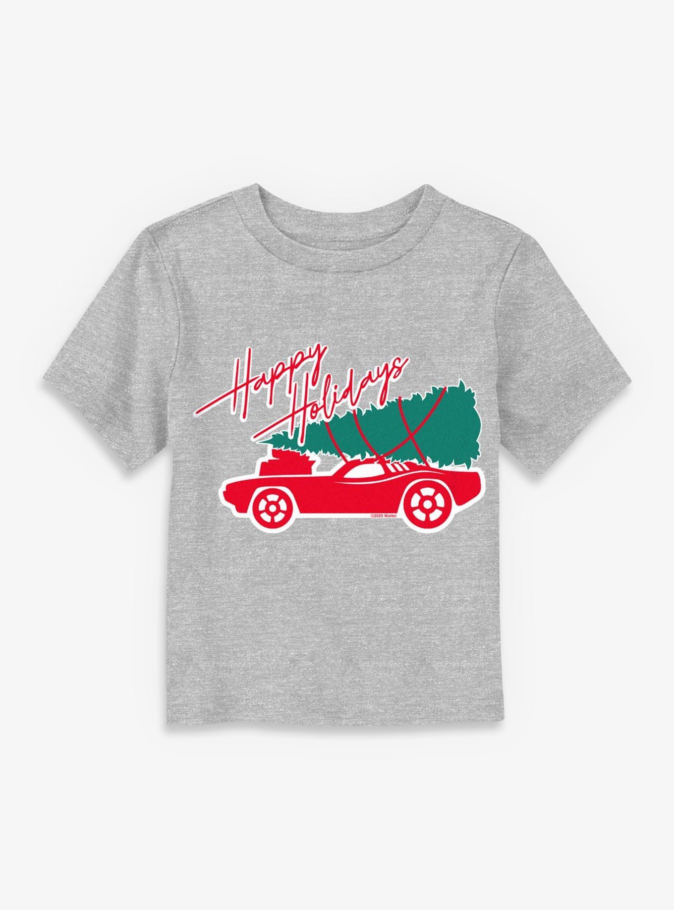 Hot Wheels Happy Holidays Tree Toddler T-Shirt, , hi-res