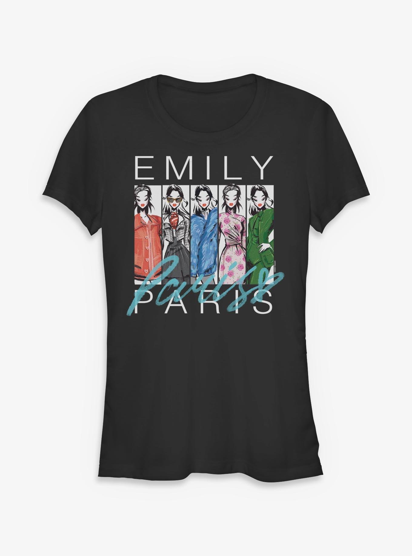 Emily In Paris Fashion Sketch Girls T-Shirt