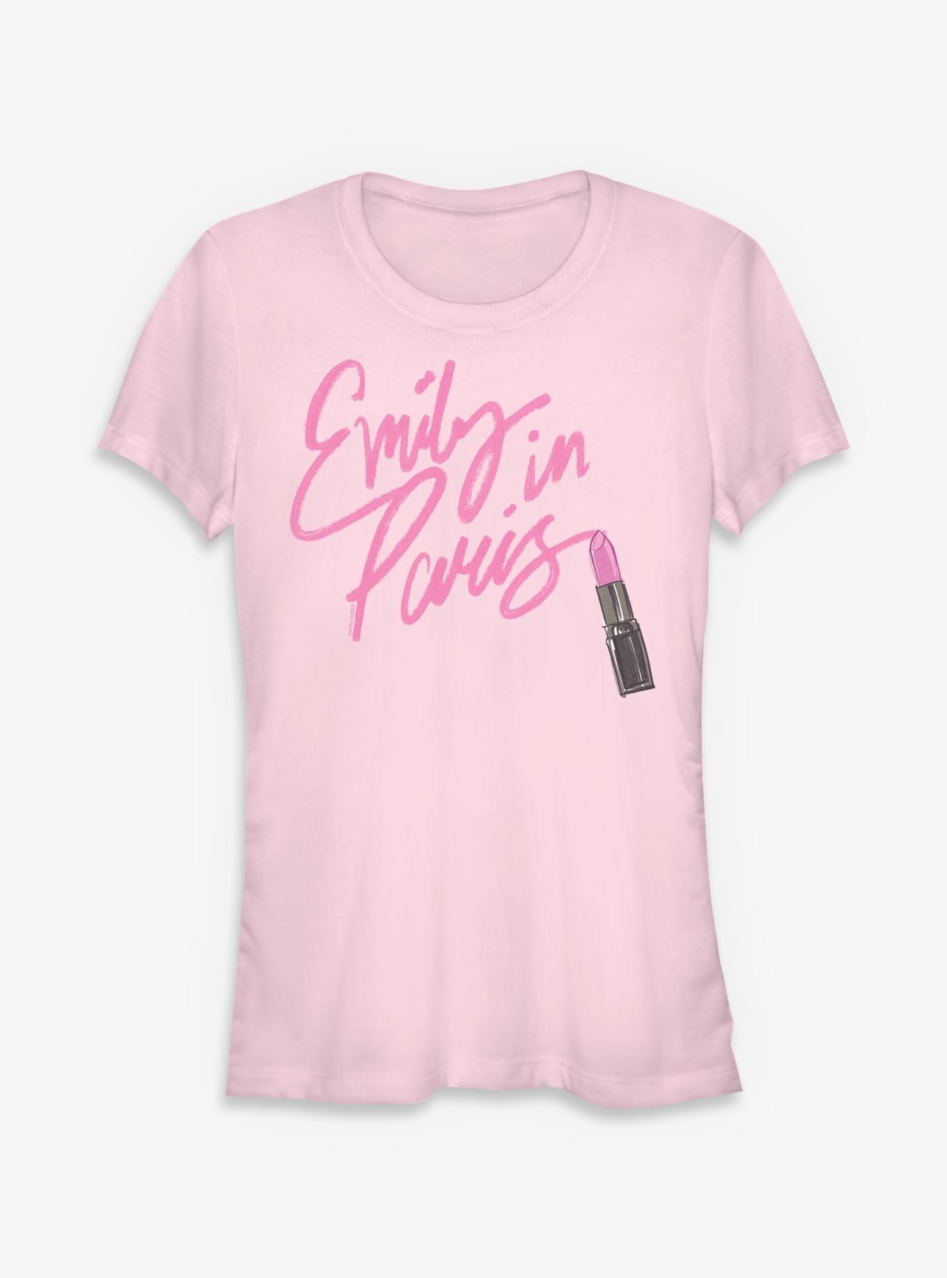 Emily In Paris Lipstick Logo Girls T-Shirt