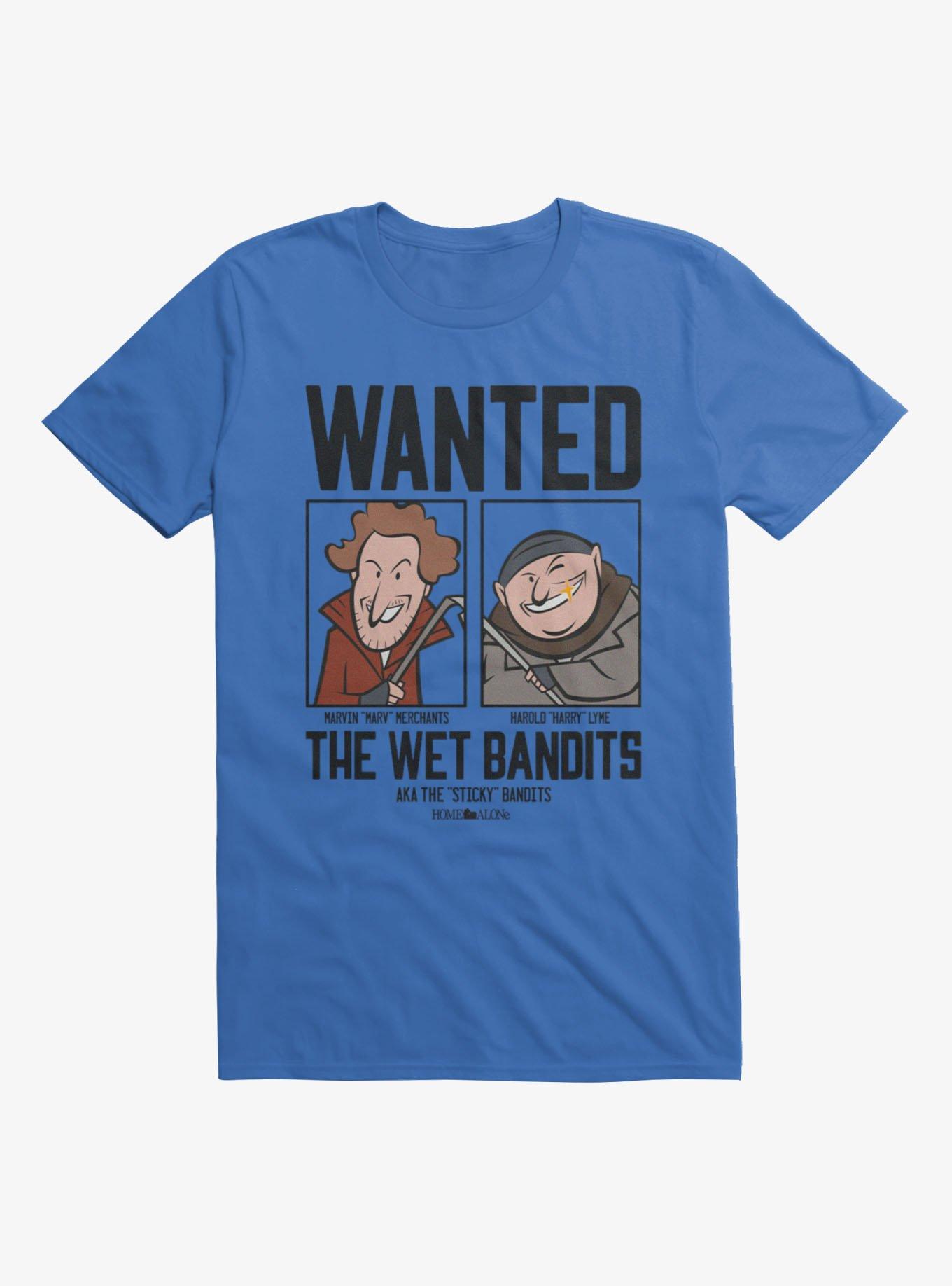 Home Alone Wanted The Wet Bandits T-Shirt, ROYAL, hi-res