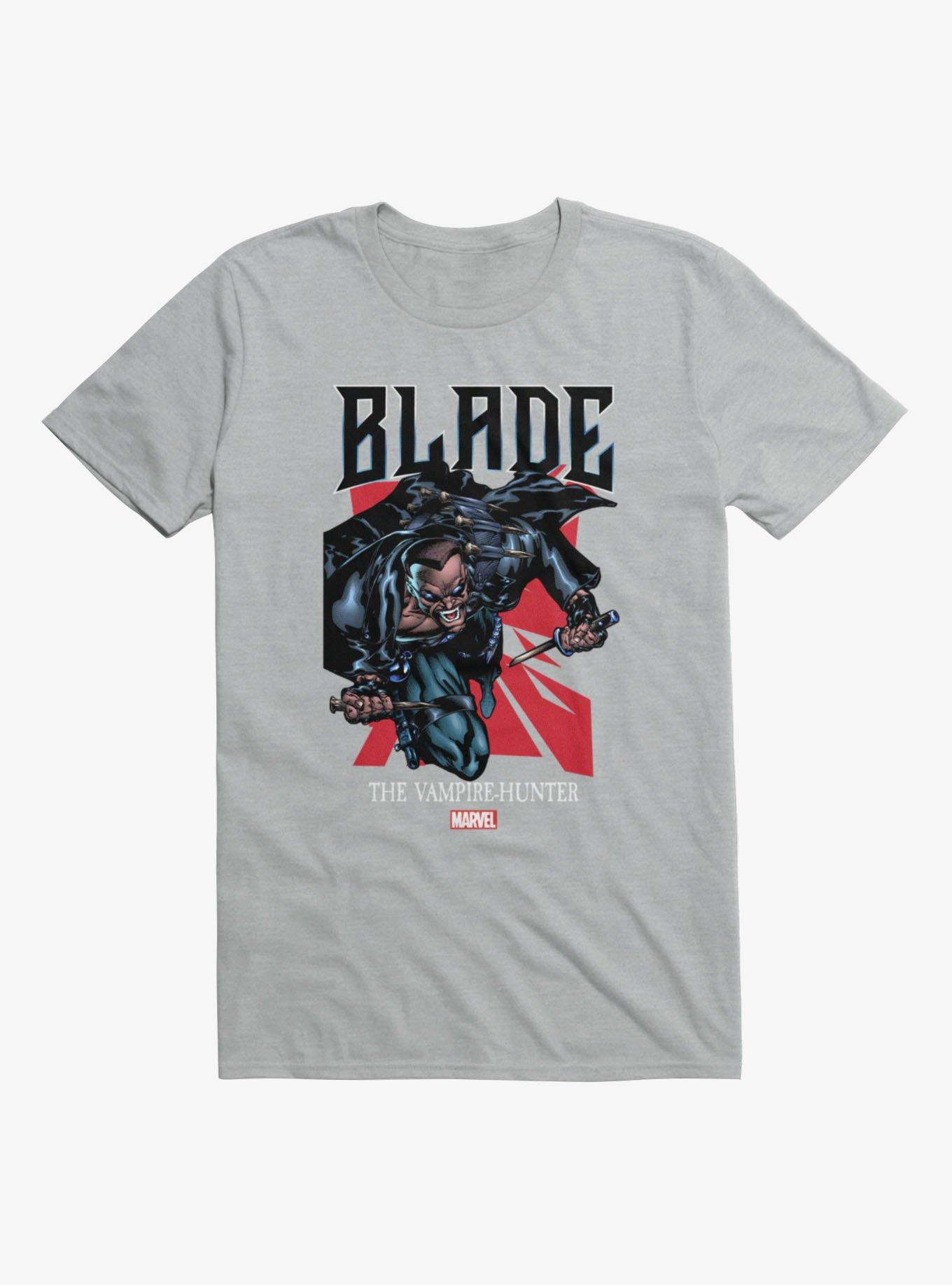Marvel Comics Retro Blade Vampire Hunter Attack T-Shirt Hot Topic Exclusive, , hi-res