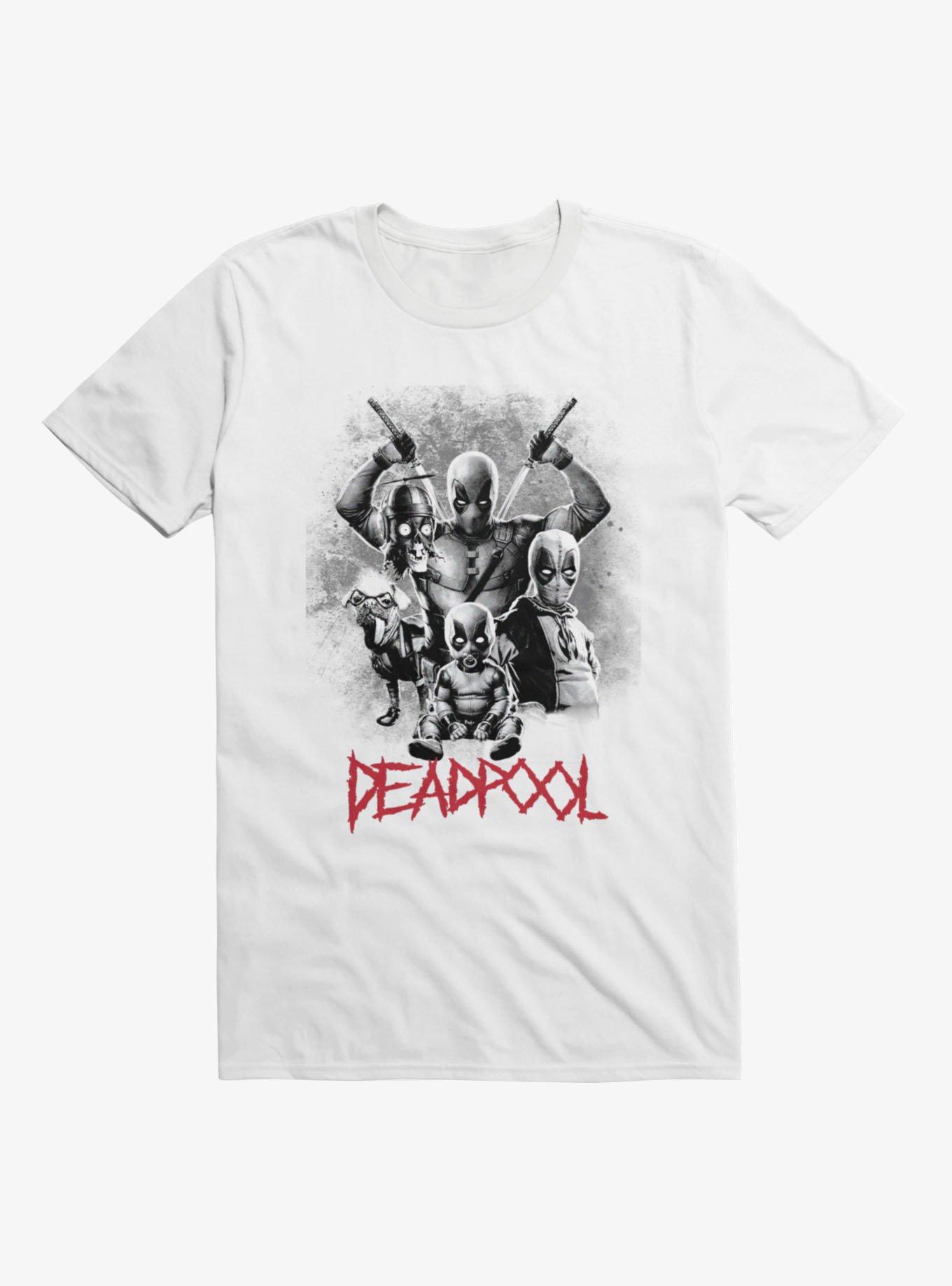 Marvel Deadpool Deadpools Collage T-Shirt Hot Topic Exclusive, , hi-res
