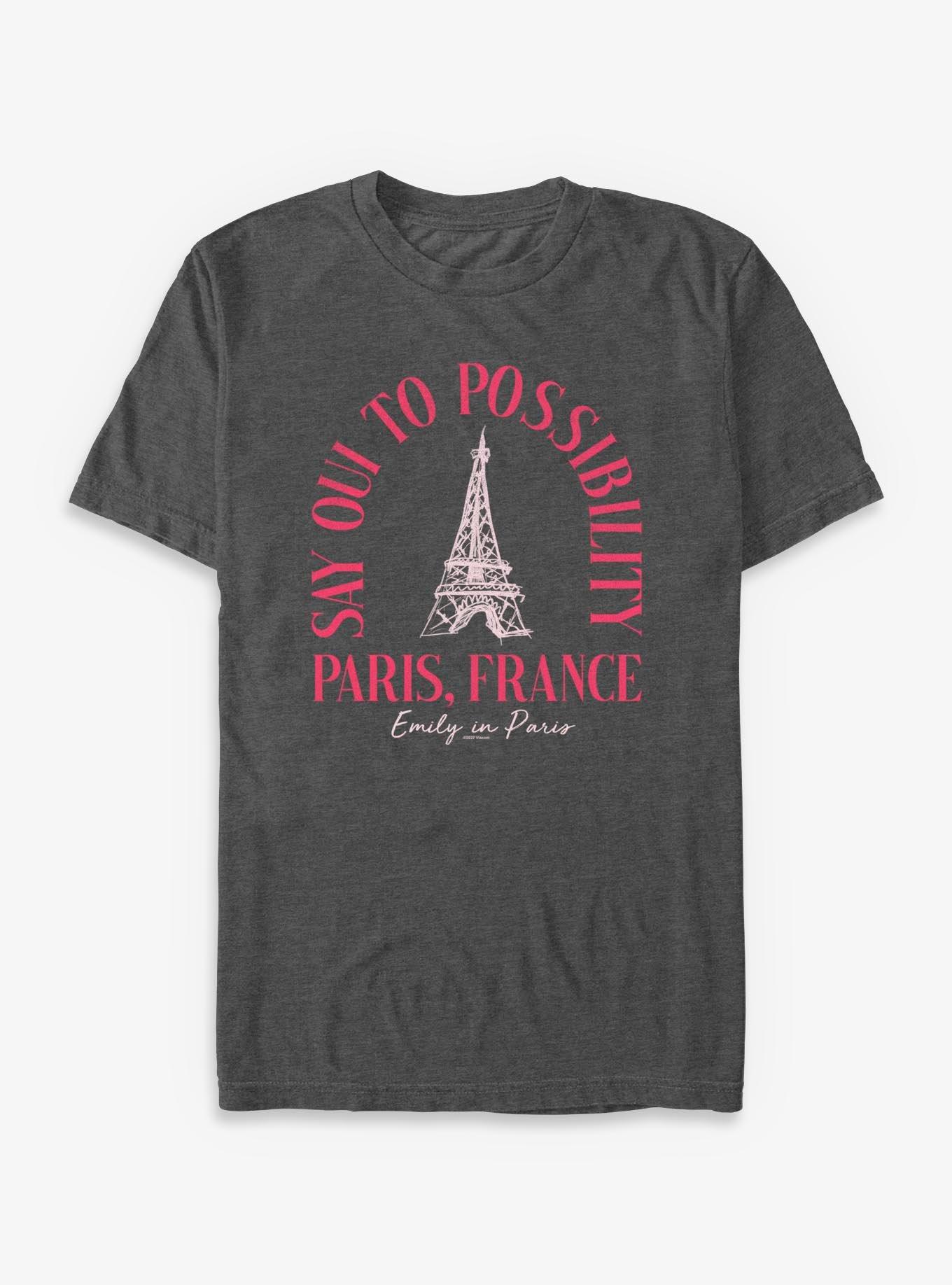 Emily In Paris Say Oui to Possibility Eiffel Tower France T-Shirt, , hi-res