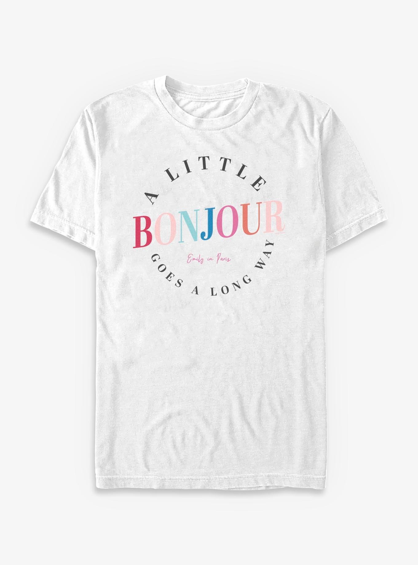 Emily In Paris Bonjour T-Shirt, WHITE, hi-res view 1