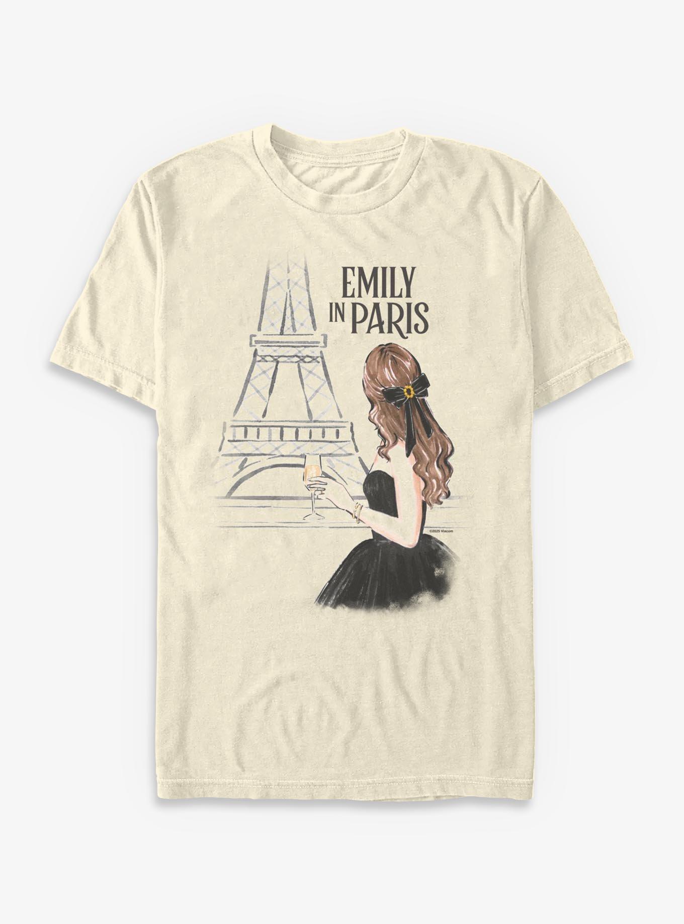 Emily In Paris Emily Eiffel Tower Sketch  T-Shirt, , hi-res