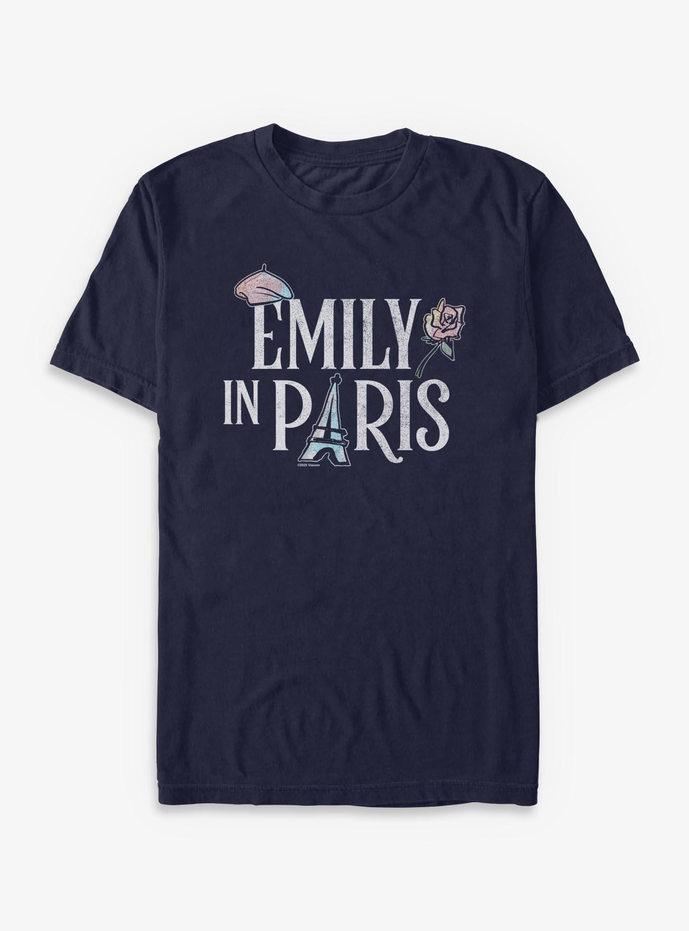 Emily In Paris Icon Logo T-Shirt - BLUE | Hot Topic