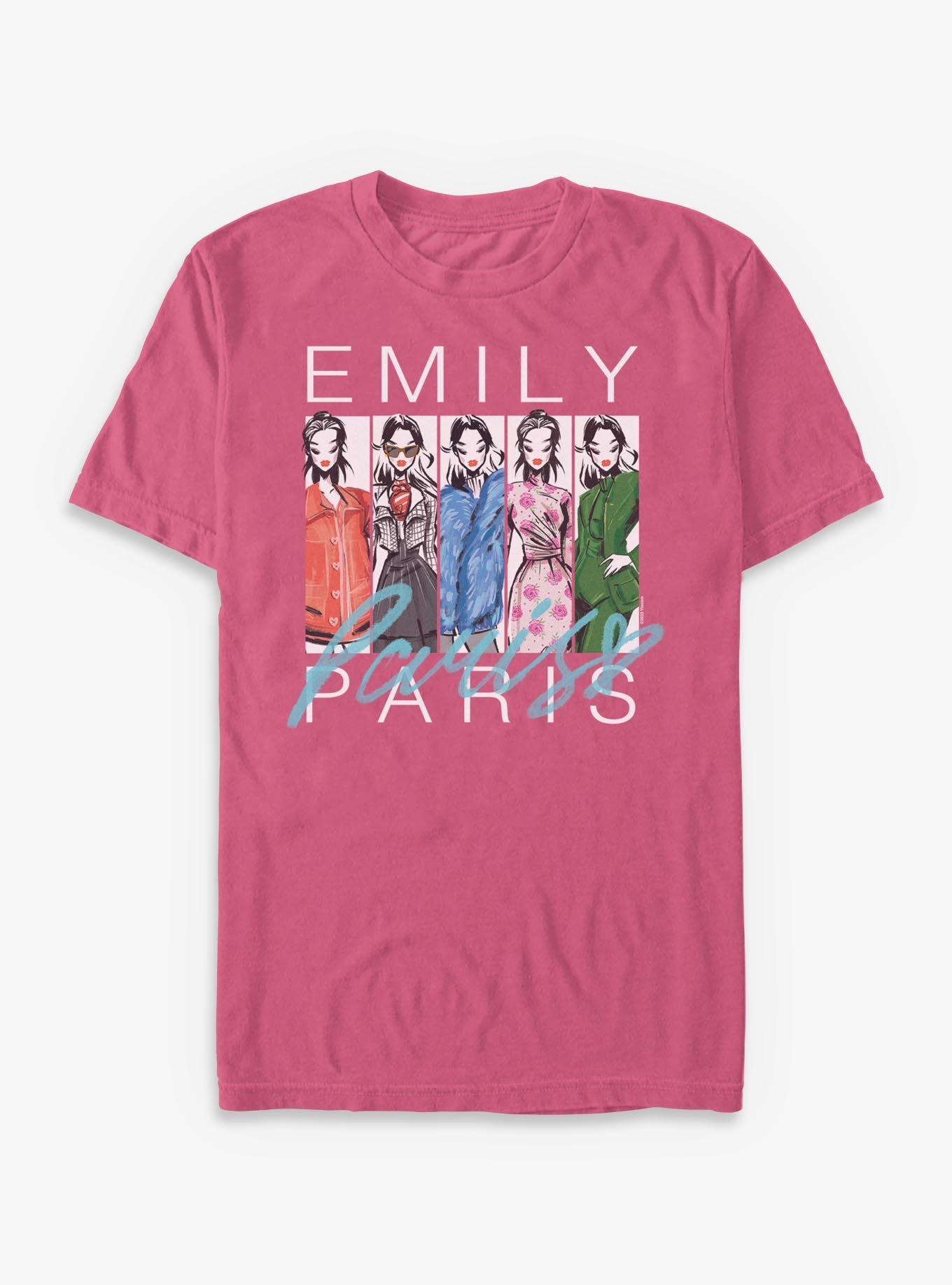 COMFORTCOLORS Emily In Paris Fashion Sketch Garment Dye T-Shirt