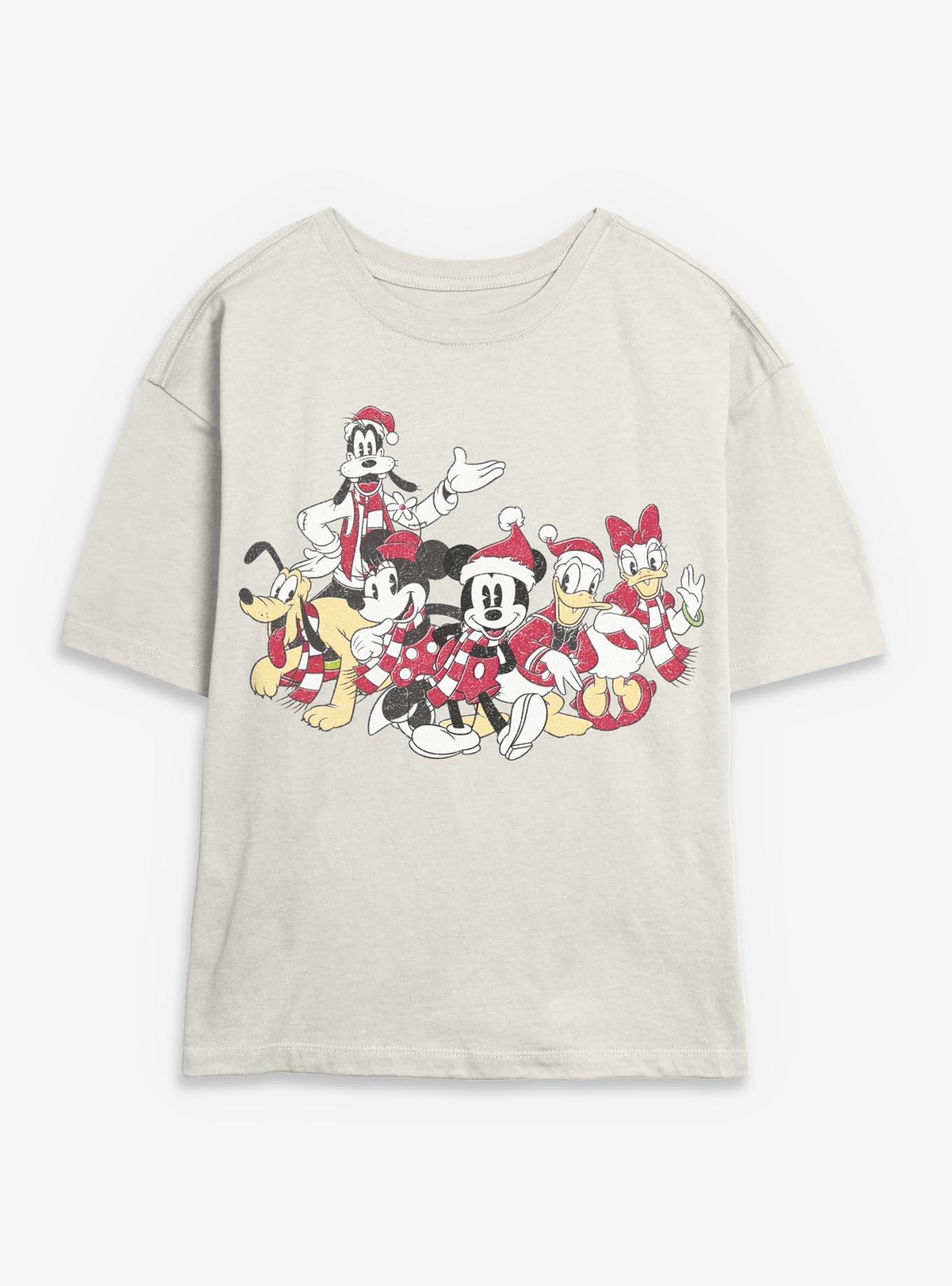 Disney Mickey Mouse Christmas Crews Girls Skimmer T-Shirt, , hi-res