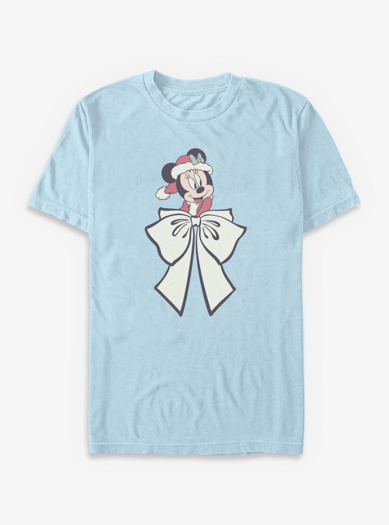 Disney Minnie Mouse Mrs. Claus Bow T-Shirt, , hi-res