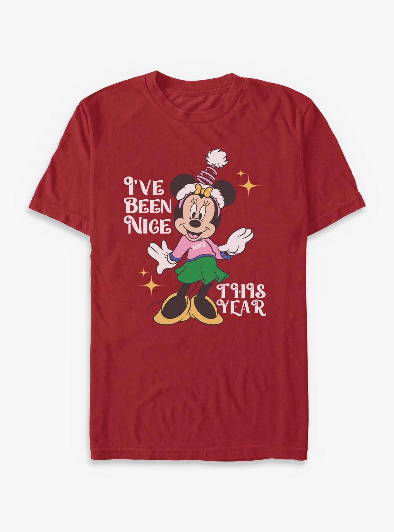 Disney Minnie Mouse I've Been Nice This Year T-Shirt, , hi-res