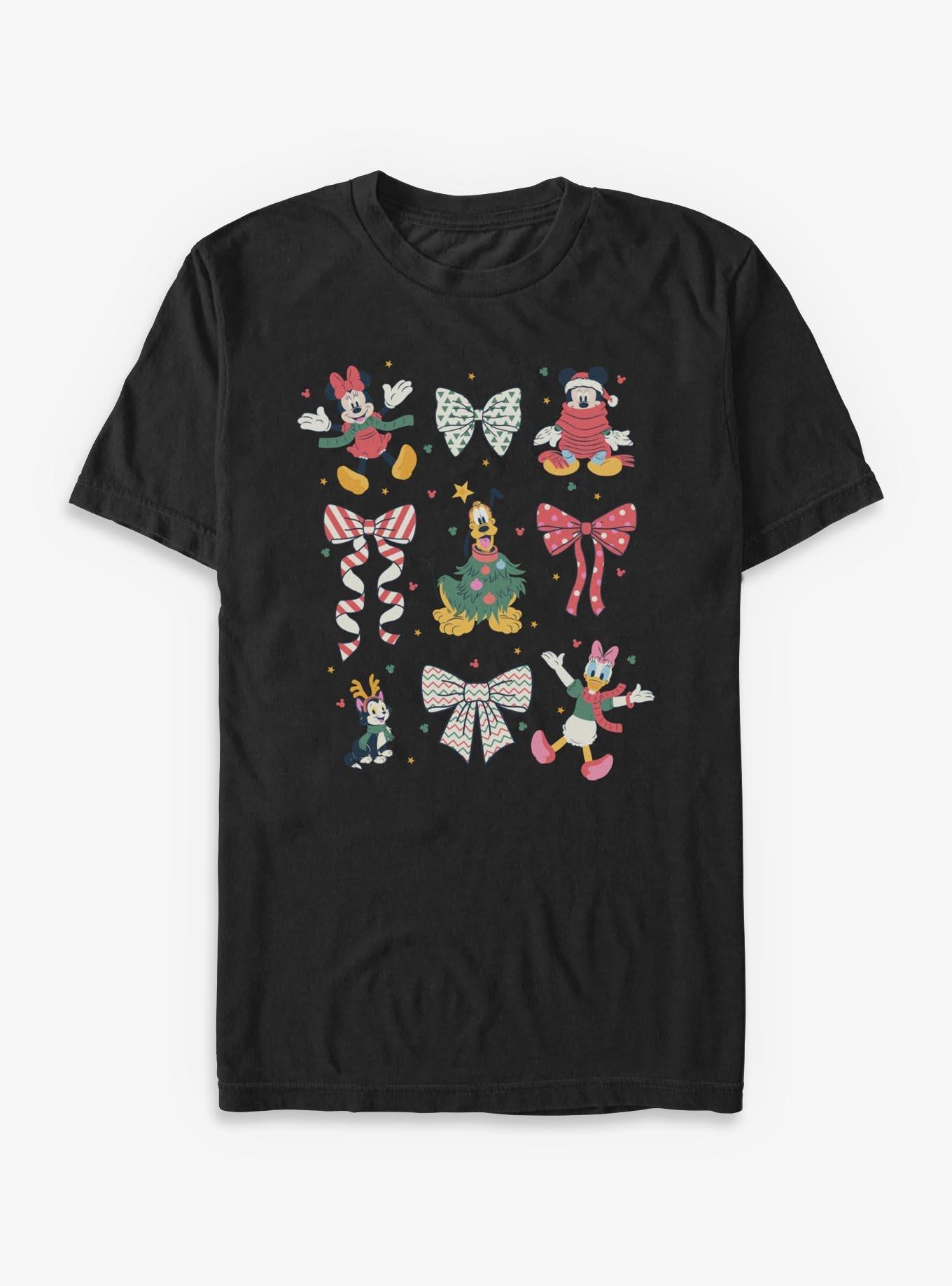 Disney Mickey Mouse Disney Christmas Bows T-Shirt