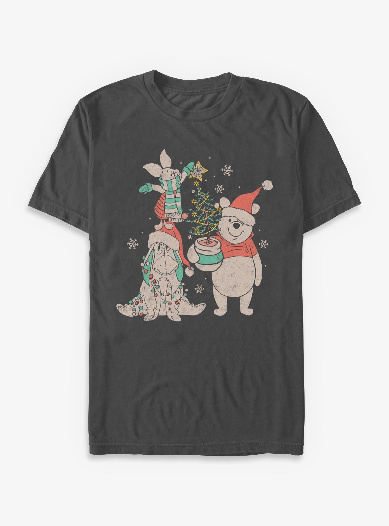 Disney Winnie The Pooh Eeyore, Piglet, And Pooh With Tree T-Shirt