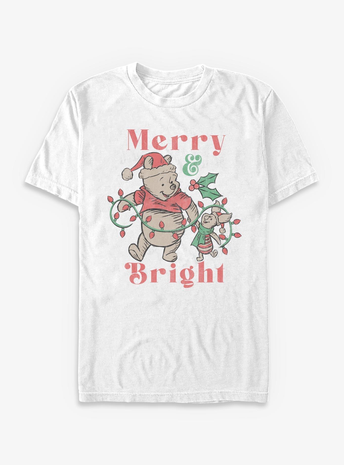 Disney Winnie The Pooh Merry & Bright T-Shirt, , hi-res