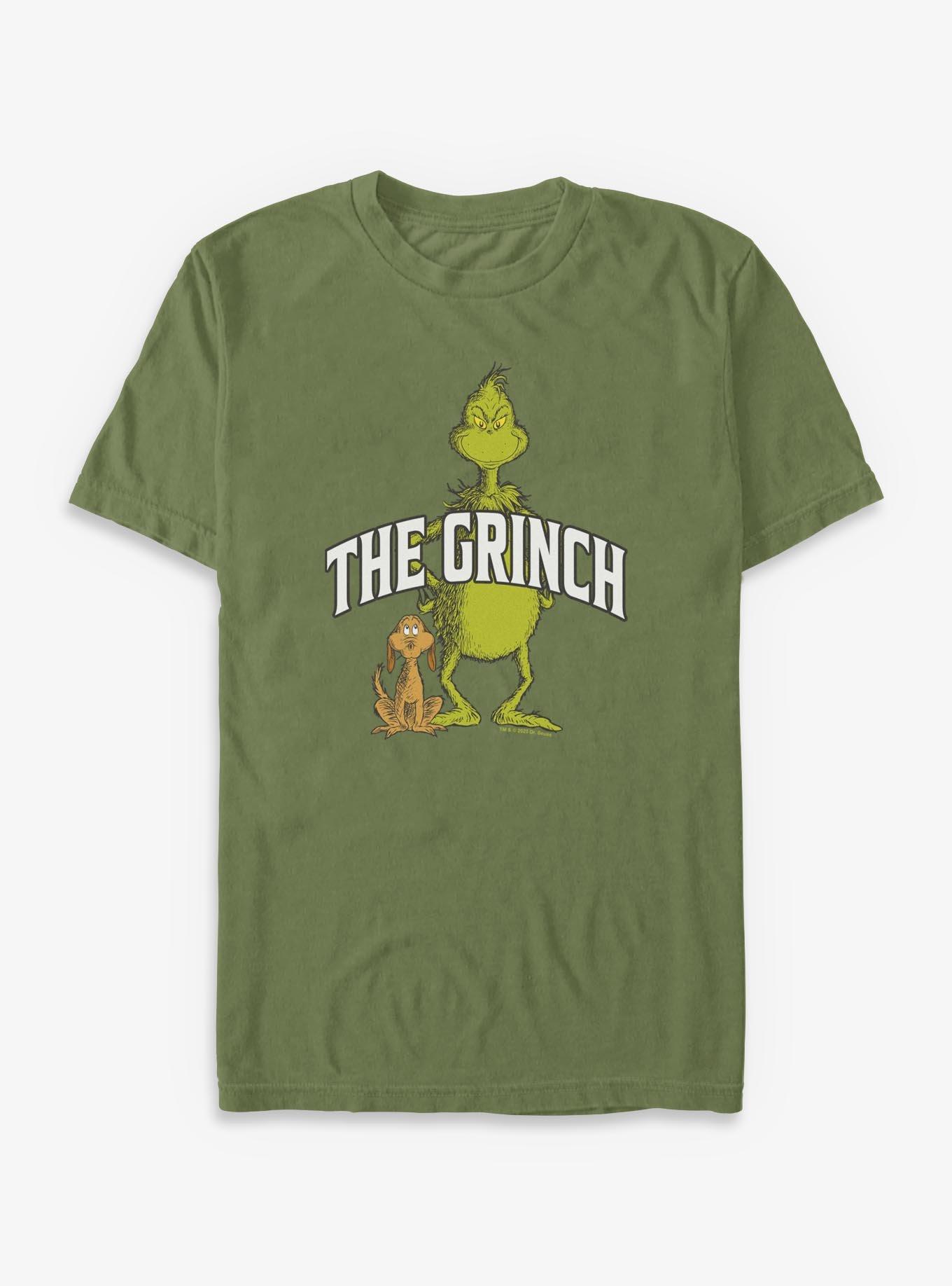 Dr. Seuss How The Grinch Stole Christmas Grinch And Max T-Shirt