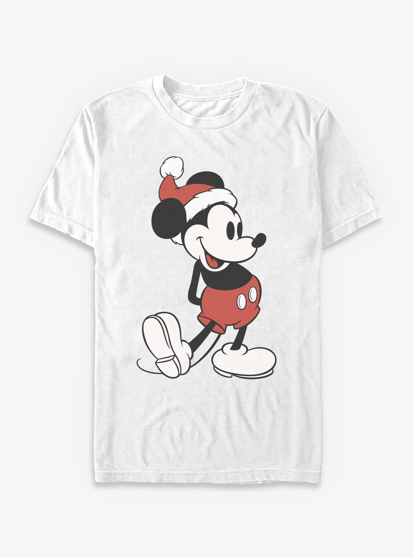 Disney Mickey Mouse Classic Mickey In Santa Hat T-Shirt, , hi-res