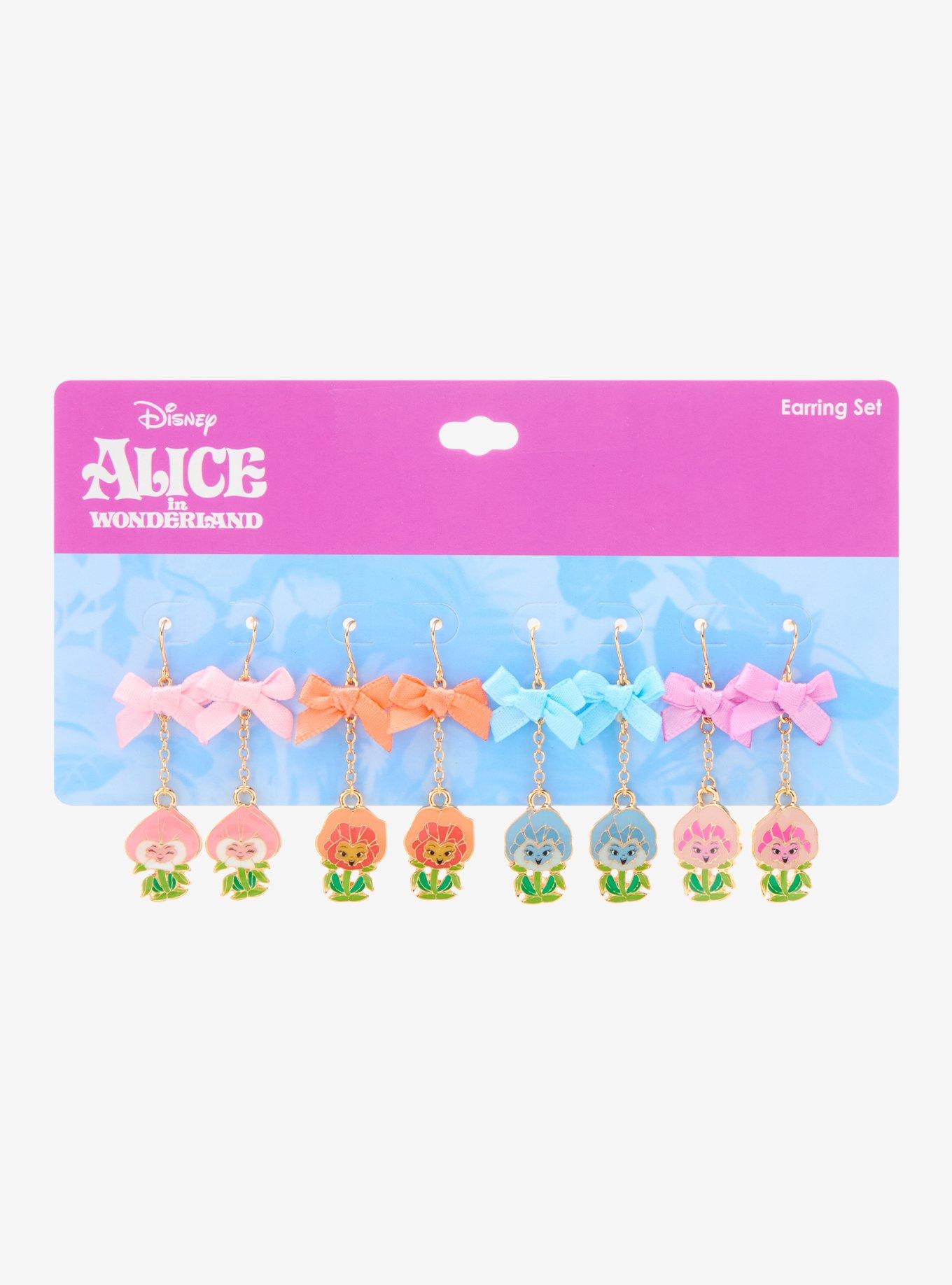 Disney Alice in Wonderland Singing Flowers Hook Earring Set - BoxLunch Exclusive, , hi-res