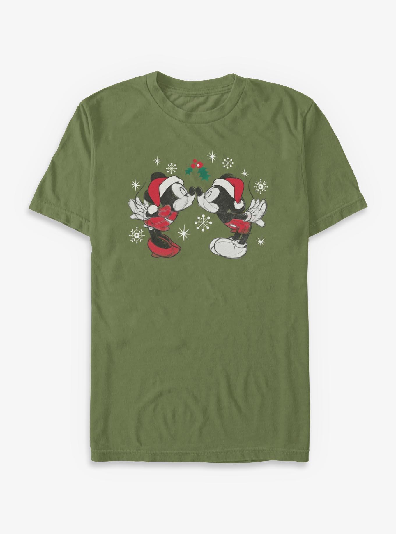 Disney Mickey Mouse Mistletoe Kiss T-Shirt, , hi-res