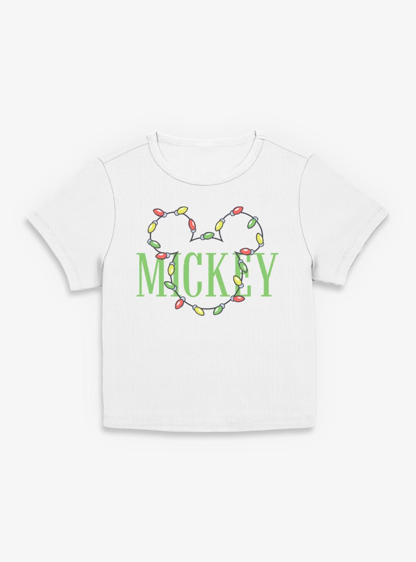 Disney Mickey Mouse Christmas Lights Girls Baby Tee, , hi-res