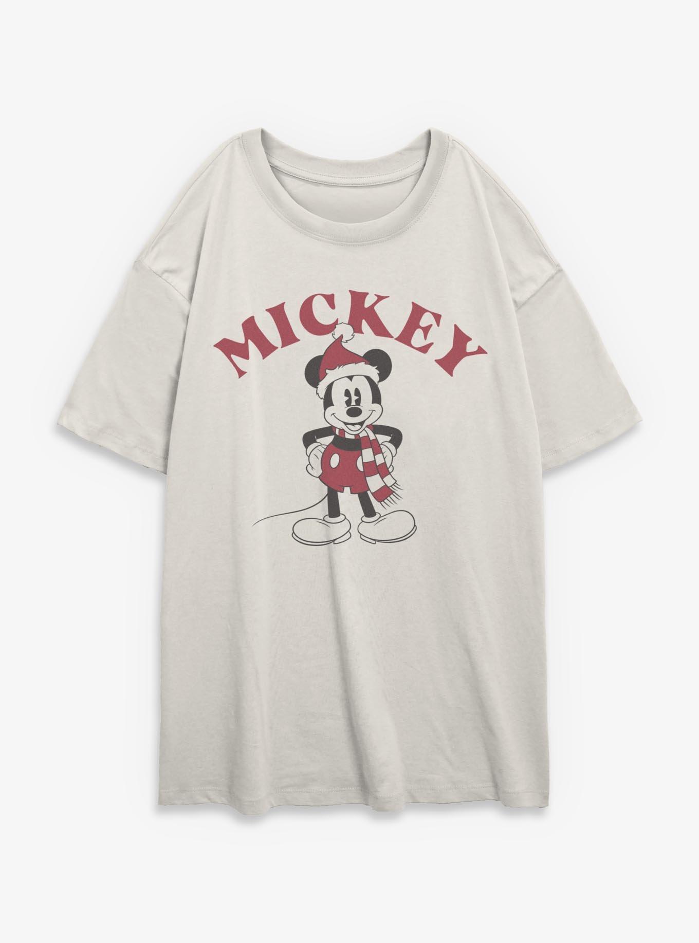 Disney Mickey Mouse Christmas Ready Mickey Girls Oversized T-Shirt